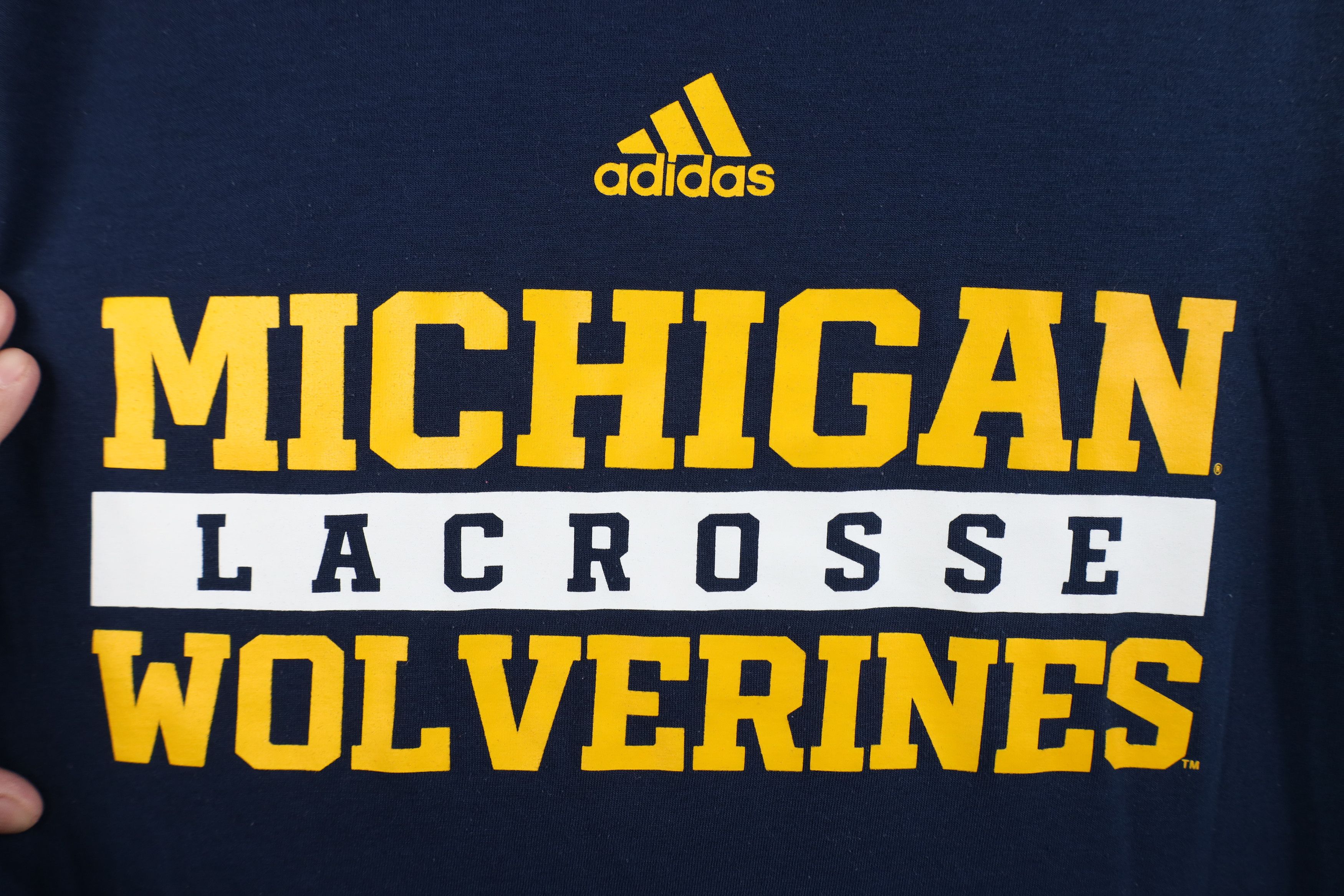 Adidas Adidas University of Michigan Lacrosse Long Sleeve T-Shirt Size US M / EU 48-50 / 2 - 4 Thumbnail