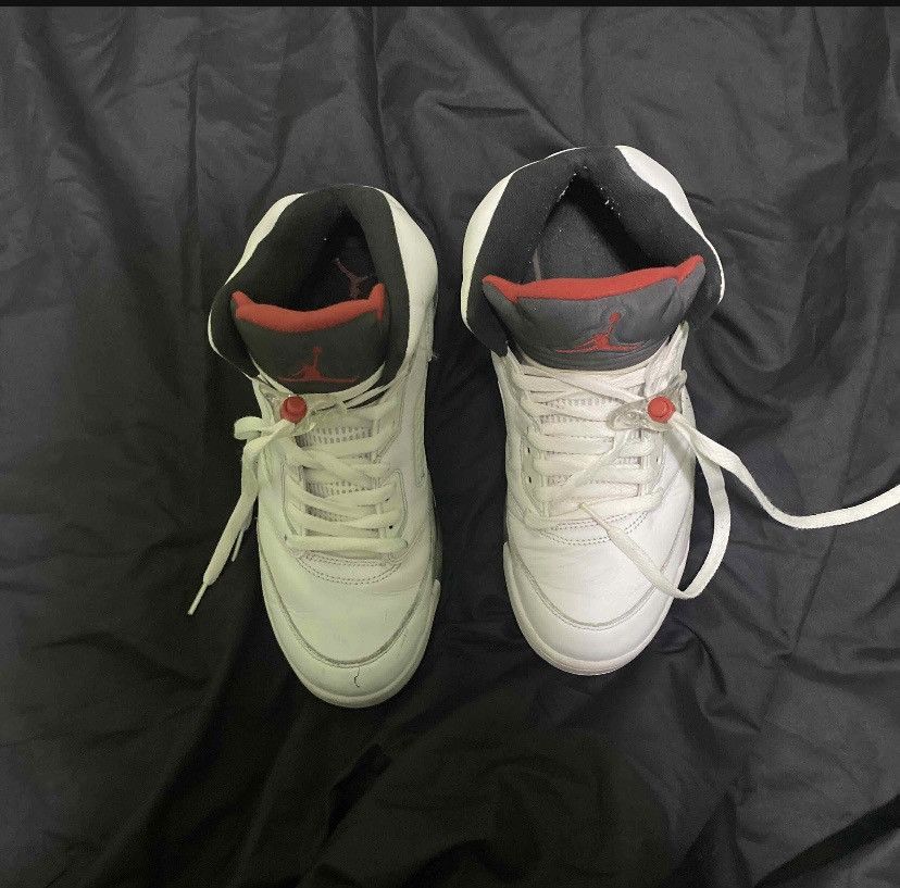 Jordan Brand Air Jordan 5 white cement Size US 10.5 / EU 43-44 - 3 Thumbnail