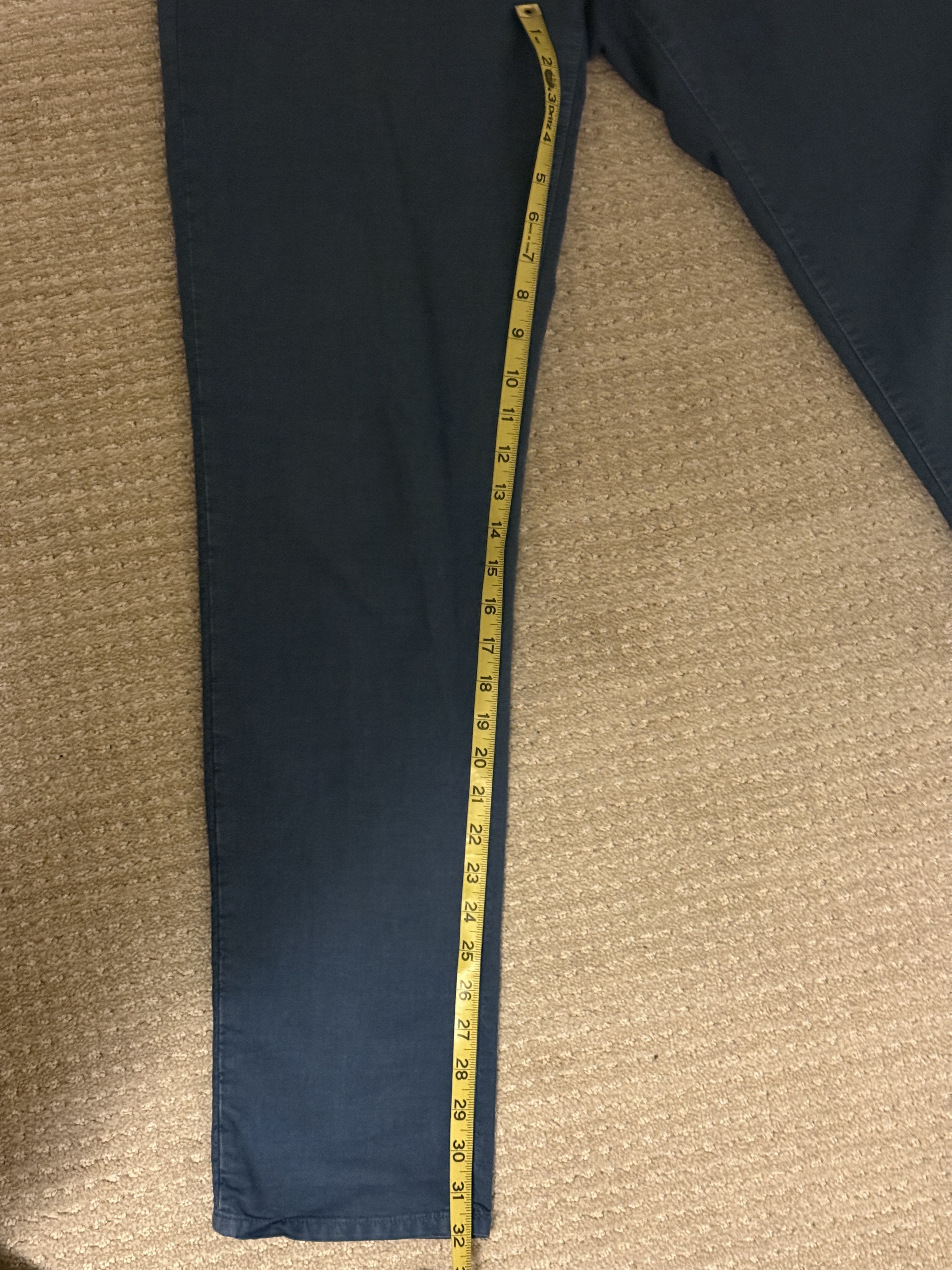 Incotex Incotex Khaki Pants Blue 36-Slim Fit. Size US 36 / EU 52 - 7 Thumbnail
