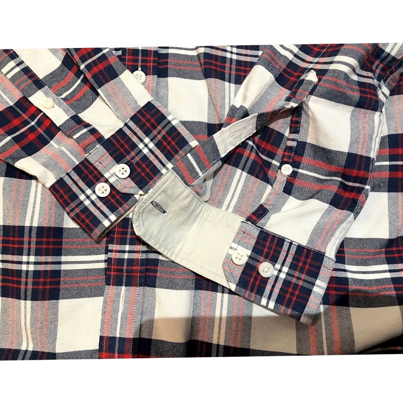 Vintage Thomas Payne London Navy White Plaid Long Sleeve Button Down Shirt Men L Size Size US L / EU 52-54 / 3 - 4 Thumbnail