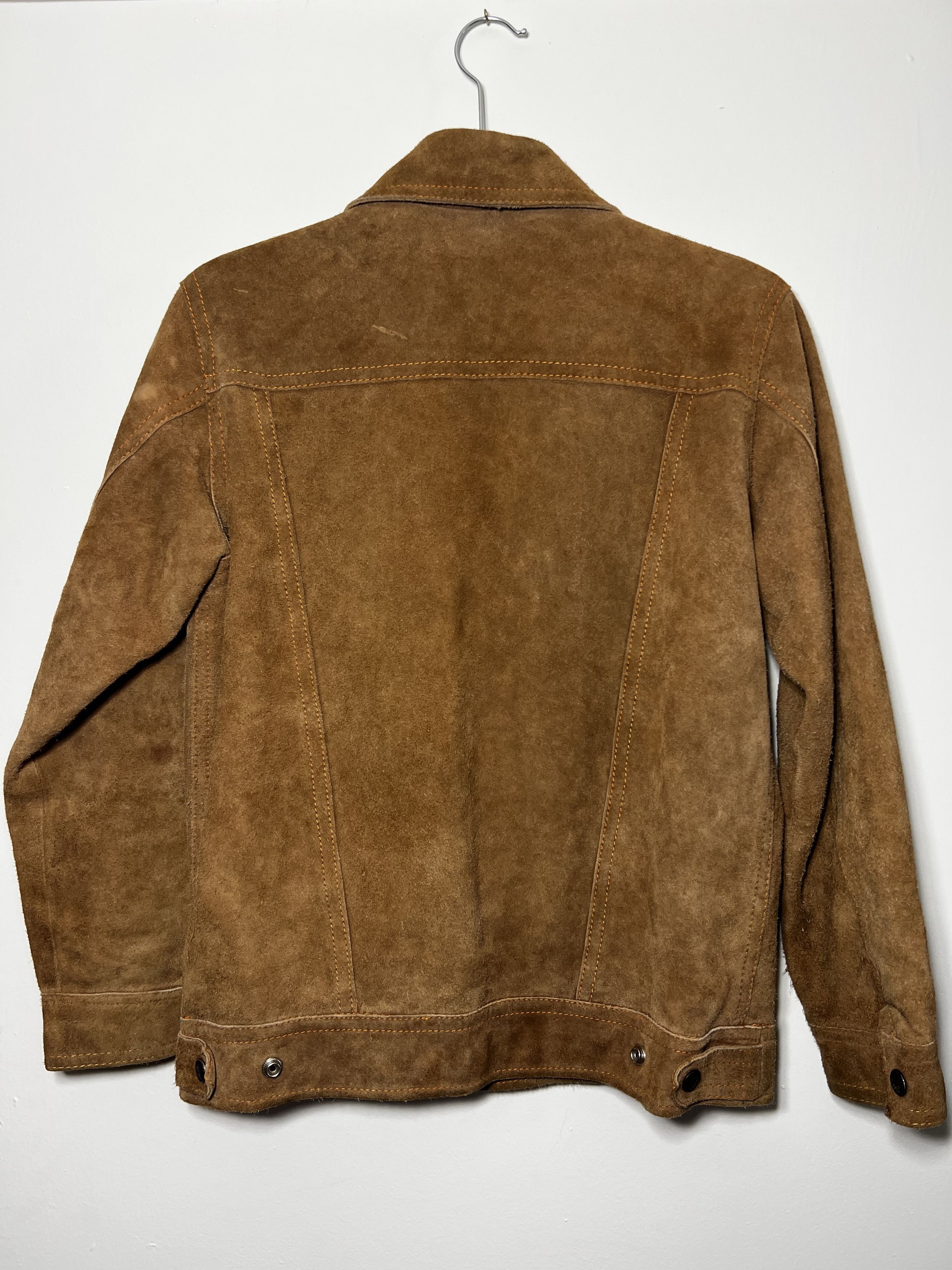 Genuine Leather × Vintage Vintage Triple A Brown Suede Genuine Leather Jacket Size US XS / EU 42 / 0 - 6 Thumbnail