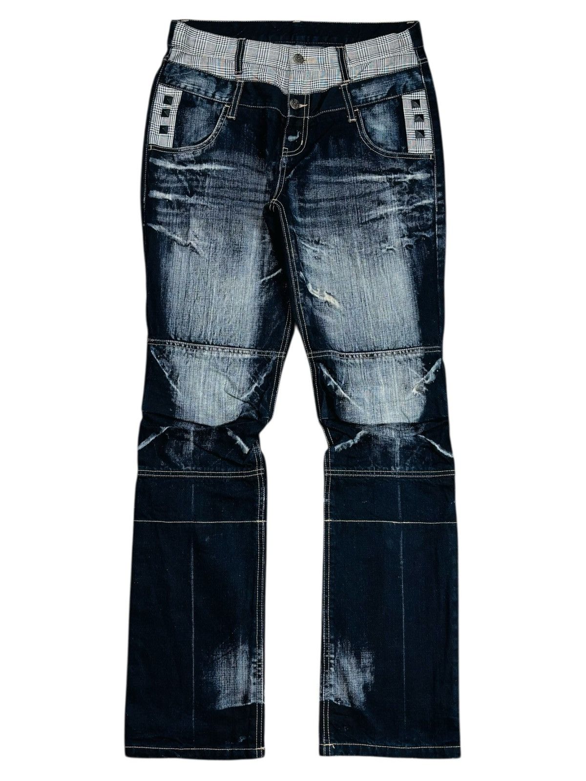 PPFM 2009 PPFM - Double Waisted Denim Pants Size US 29 - 1 Thumbnail