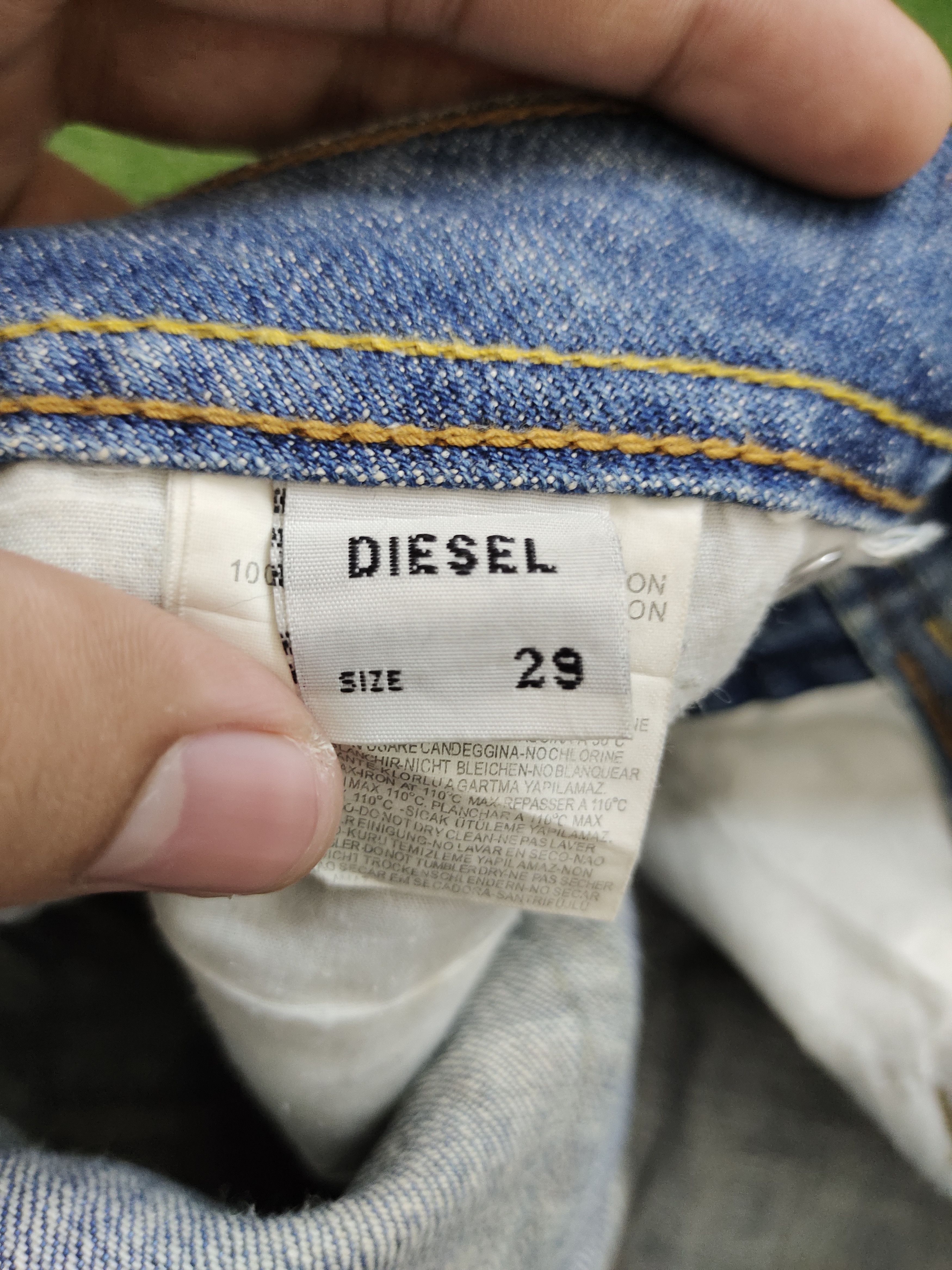 Diesel Flare Jeans Diesel D Logo Faded Low Rise Boot Cut Y2k Goa Size US 29 - 20 Thumbnail
