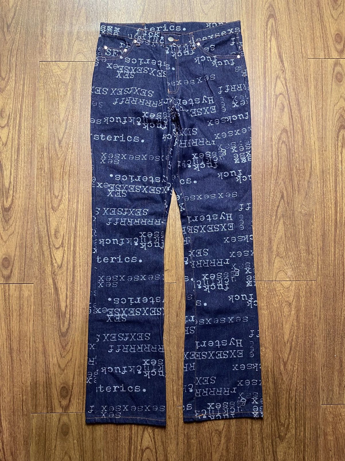 Hysteric Glamour Hysteric Glamour Typewriter Jeans | Grailed