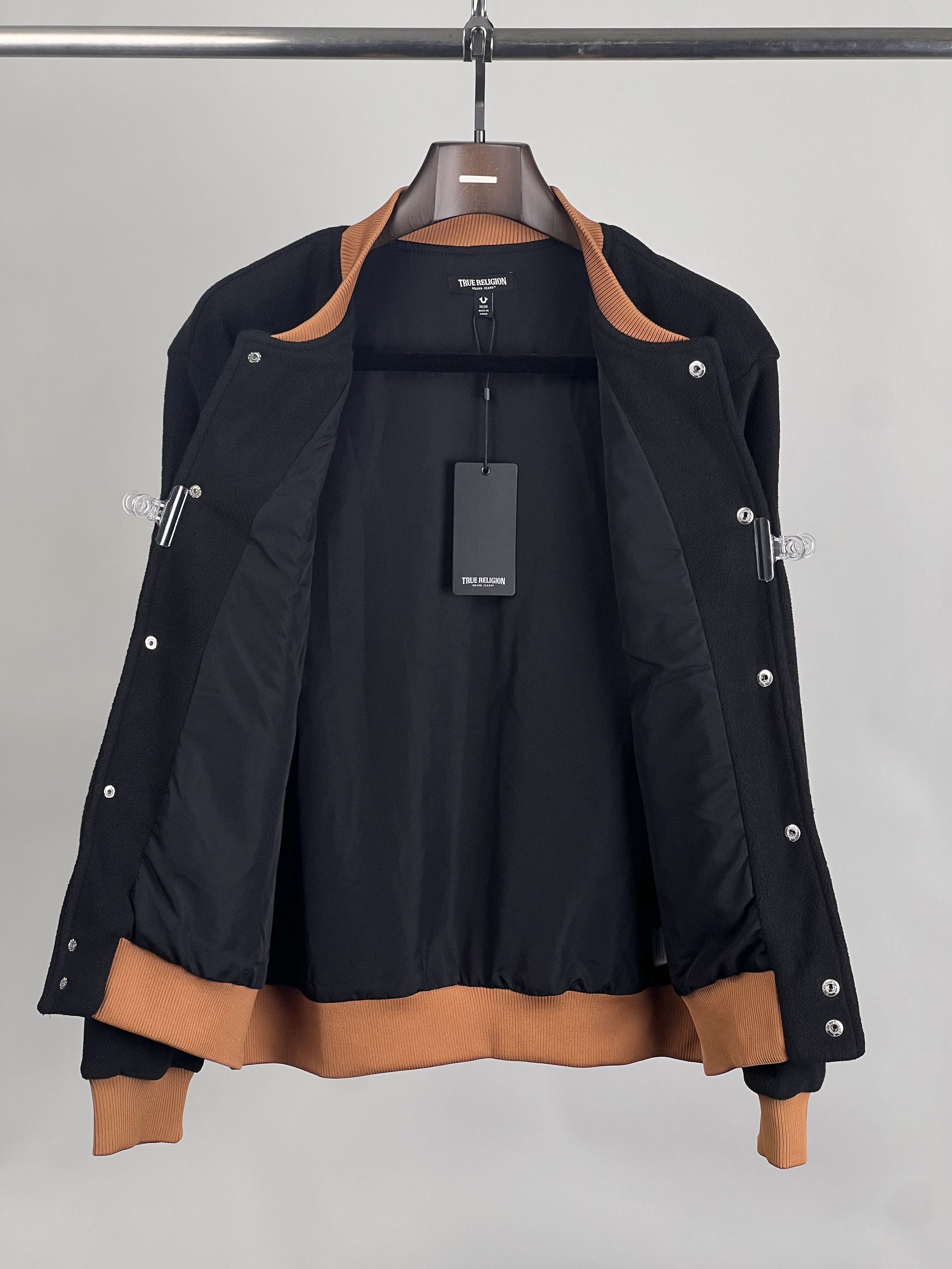 True Religion Brand New TR Utility Logo Button-up Jacket Black Size US M / EU 48-50 / 2 - 8 Thumbnail