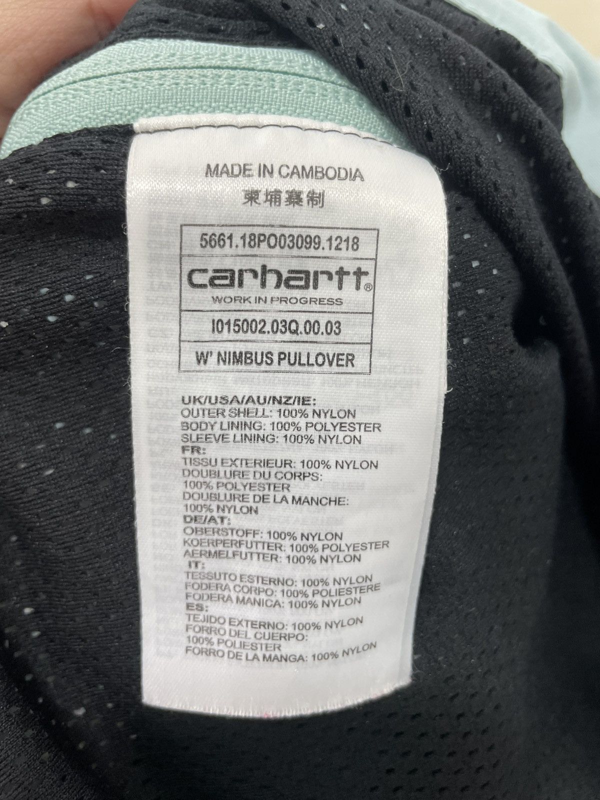 Carhartt Carhartt Light Jacket / Windbreaker Size US L / EU 52-54 / 3 - 7 Thumbnail