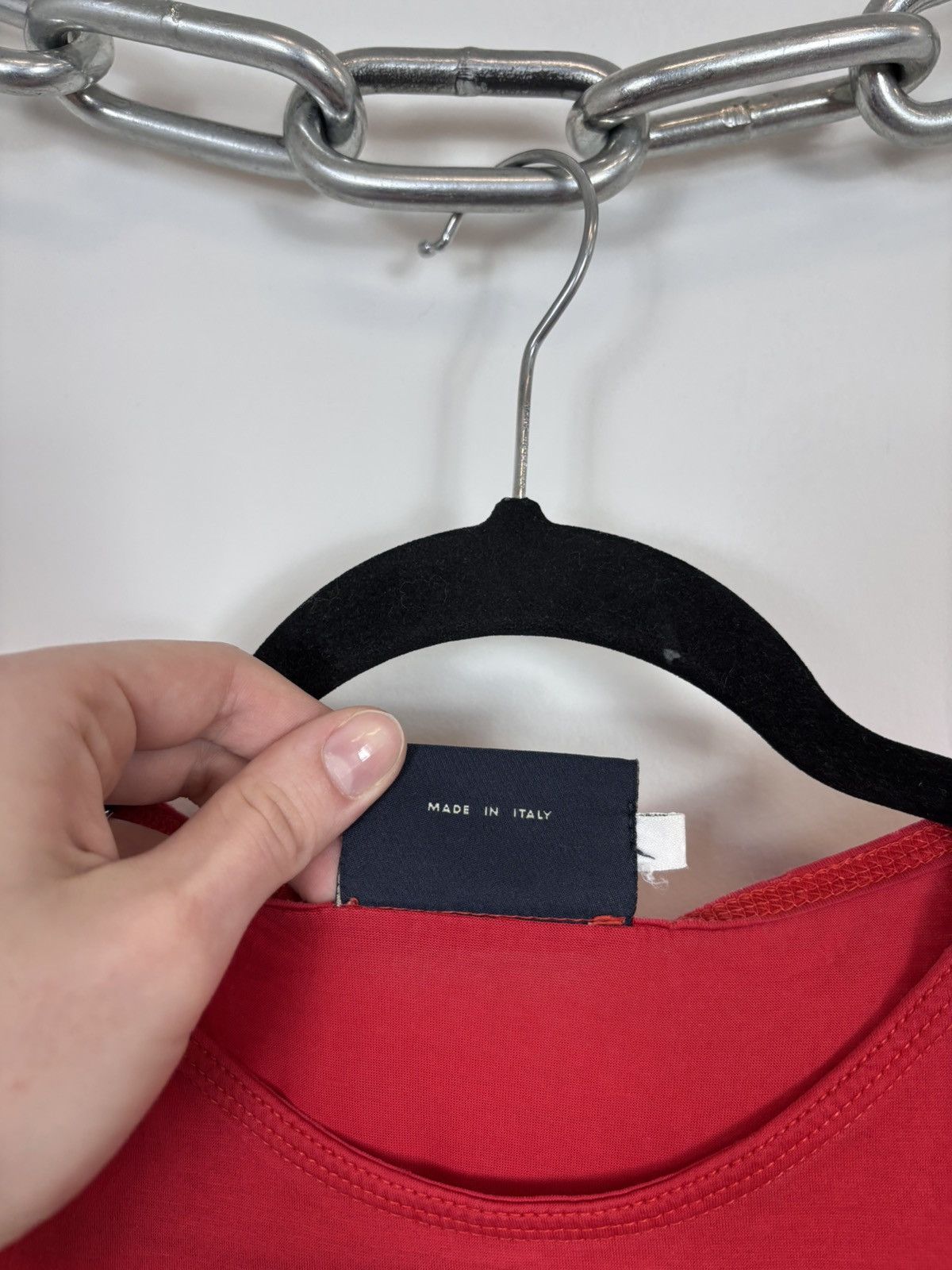Trussardi Vintage Trussardi Jeans Men’s Red Cotton T-Shirt Tee Size US M / EU 48-50 / 2 - 10 Thumbnail