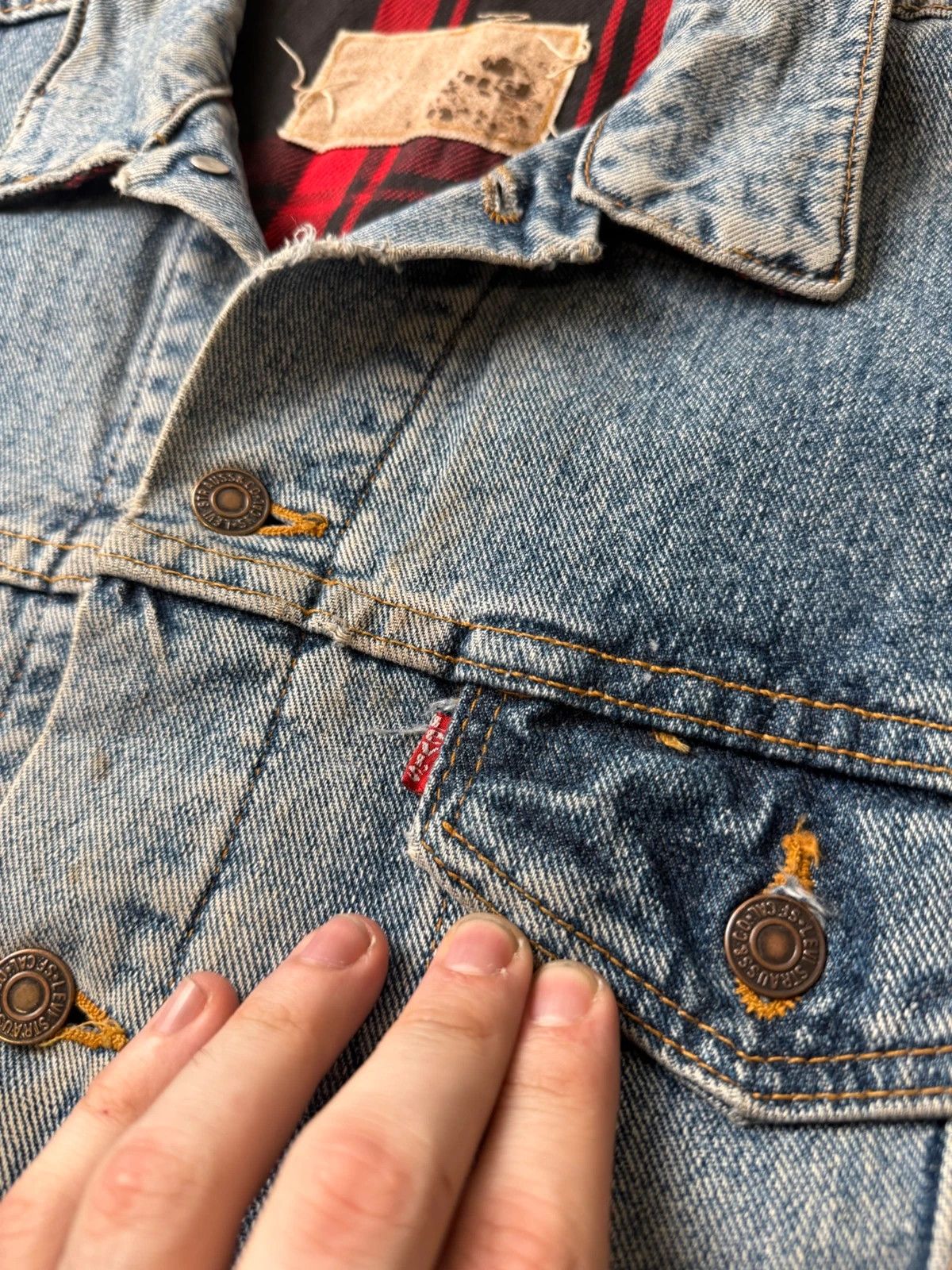 Levi's Veste Jean Levi's Type III trucker 70427 Made In USA 80 XL Size US XL / EU 56 / 4 - 4 Thumbnail