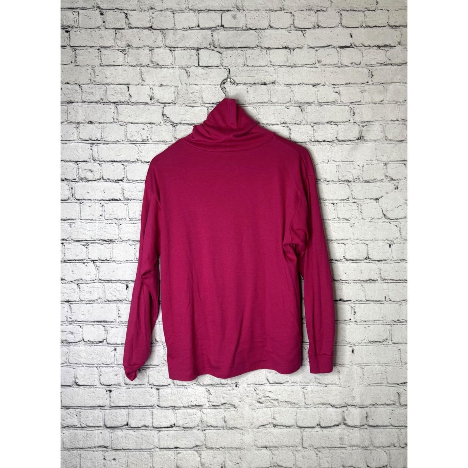 Vintage Venezia Womens Magenta Turtleneck Sweater 18/20 Plus Long Sleeve Knit Casual Clothing Womens Size XXL / US 16-18 / IT 52-54 - 2 Thumbnail