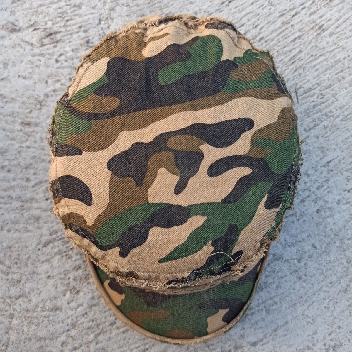 Hunter Army Cadet Hat Punk Distressed Poem Studded y2k style Size ONE SIZE - 10 Thumbnail