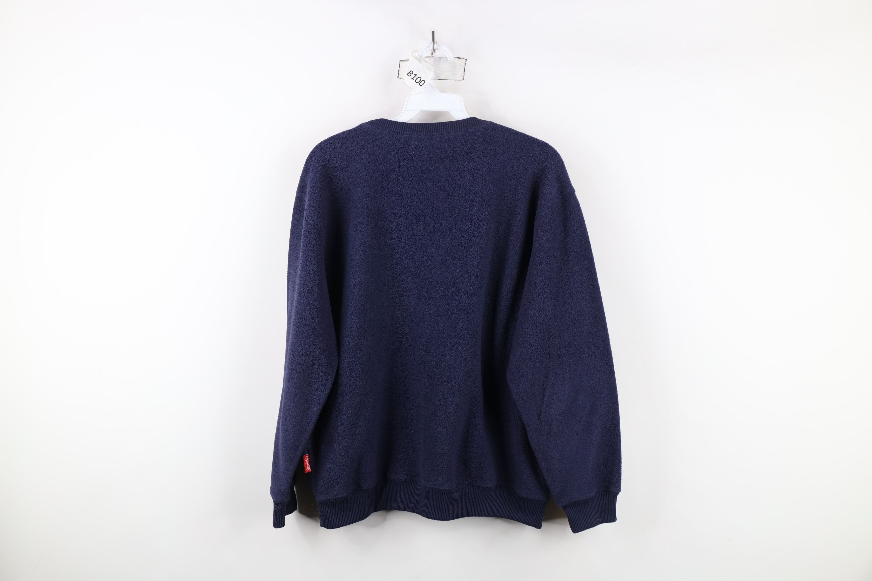 Coca Cola × Vintage Vintage 90s Coca Cola Spell Out Reverse Fleece Sweatshirt Size M / US 6-8 / IT 42-44 - 11 Thumbnail
