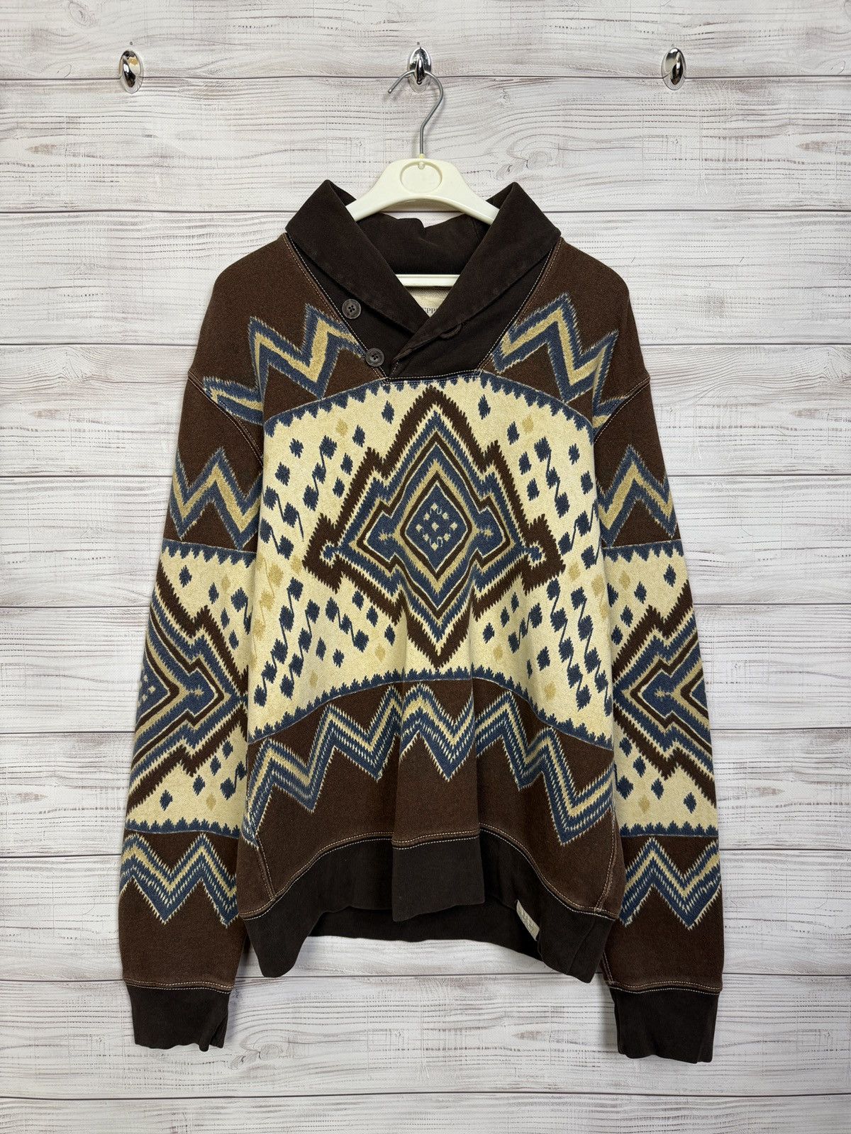 Denim & Supply Ralph Lauren Denim & Supply Ralph Lauren Western Sweatshirt 00s Y2K Size US L / EU 52-54 / 3 - 1 Thumbnail