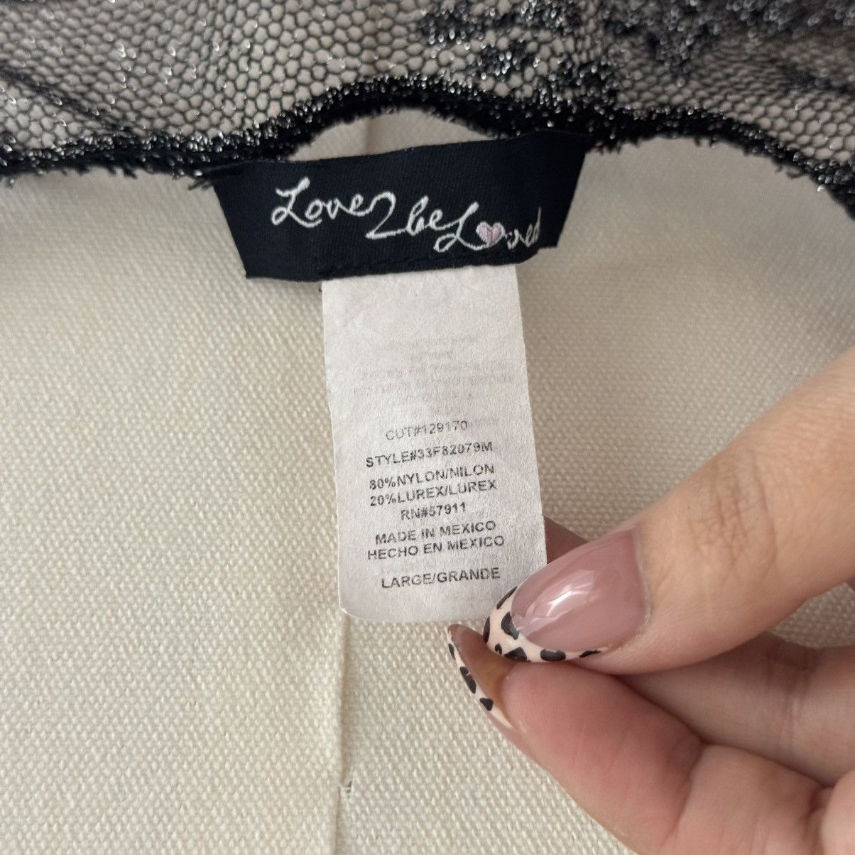 Other LOVE 2 BE LOVED Y2K Black Floral Edgy Sheer Mesh Tank Top Size L / US 10 / IT 46 - 8 Thumbnail