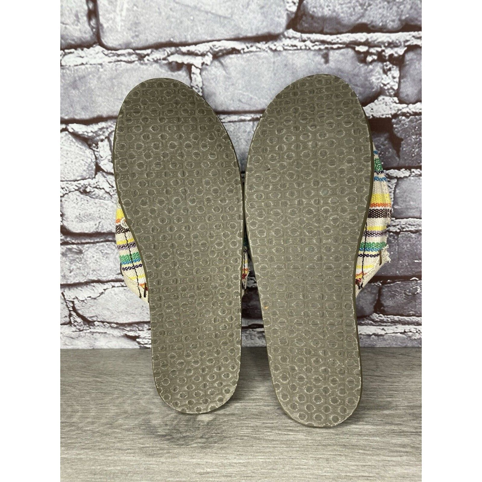 Sanuk Sanuk You Got My Back Canvas Slip On Multicolor Mules Womens Size US 10 / IT 40 - 16 Thumbnail