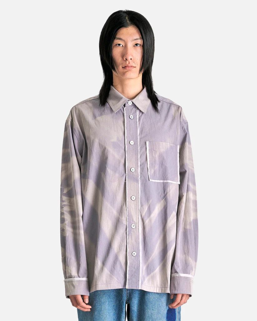 JiyongKim o1s1v1r1oon0925 Sun Bleached Edge Shirt in Off White Size US L / EU 52-54 / 3 - 1 Thumbnail