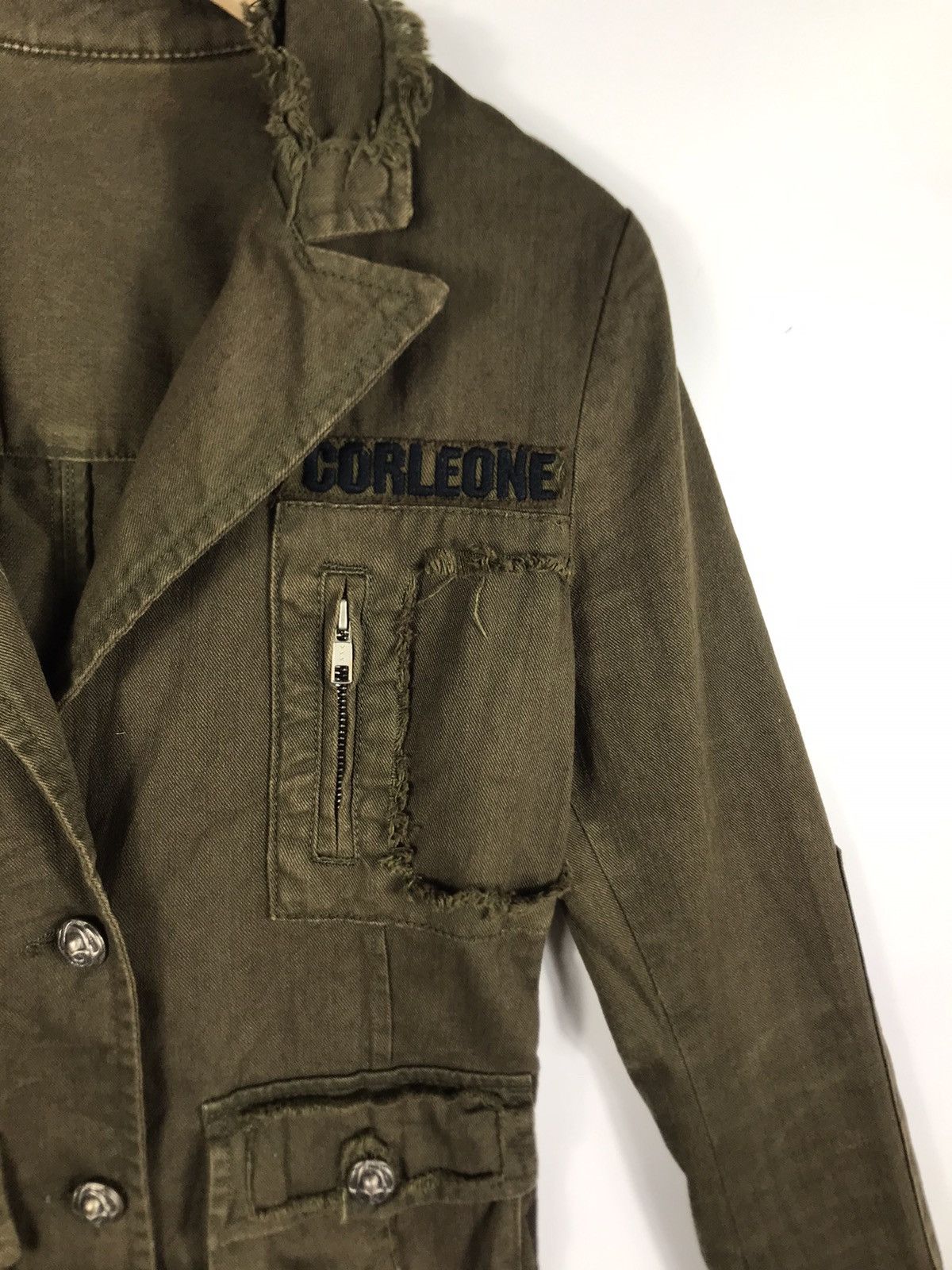 Japanese Brand 🔥Nice Design Corleone Destressed Style Button Jacket Size XS / US 0-2 / IT 36-38 - 6 Thumbnail