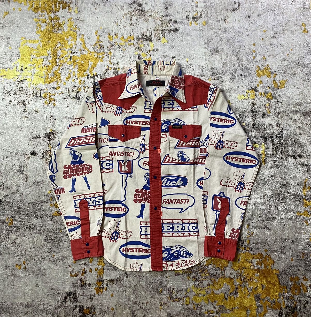 Hysteric Glamour × Japanese Brand Vintage Hysteric Glamour All over shirt Size US M / EU 48-50 / 2 - 1 Thumbnail