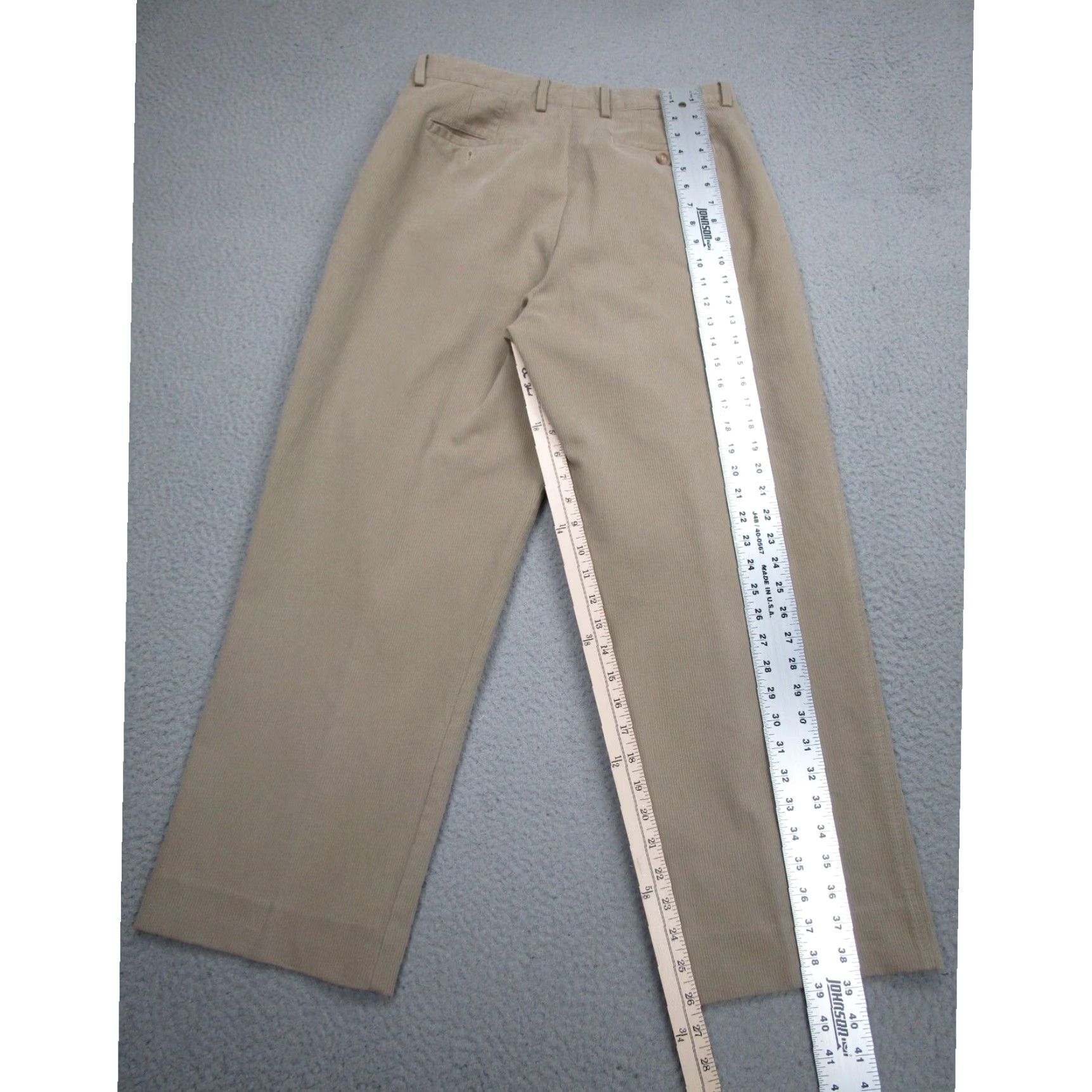 The Territory Ahead The Territory Ahead Beige Corduroy Wide Leg Pleated Pants Mens 32 Regular Size US 26 / EU 42 - 7 Thumbnail