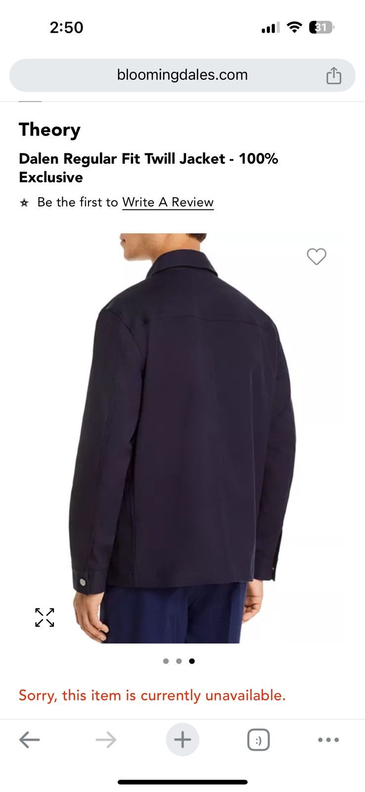 Theory MSRP $500 Theory Navy Lampo Double Zipper Cropped Jacket Size US M / EU 48-50 / 2 - 7 Thumbnail