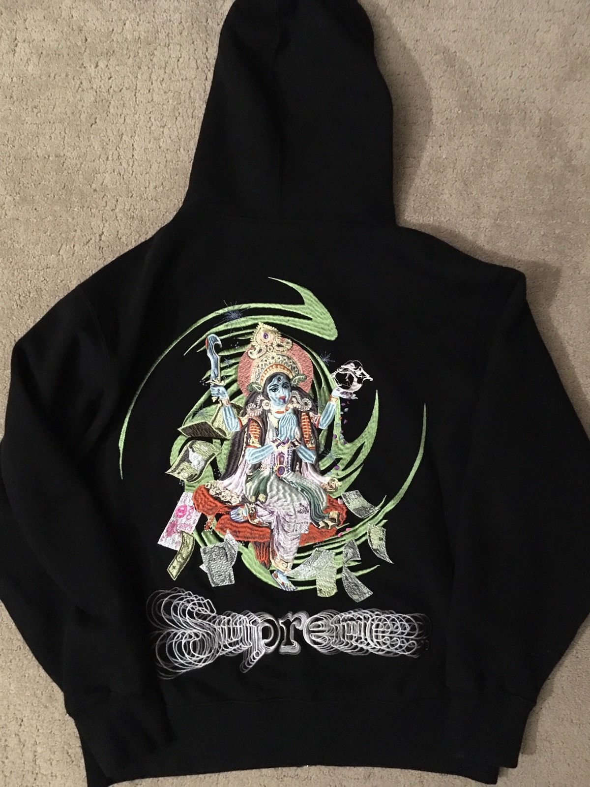 Supreme Supreme Hooded Zip Up Thermal Leopard Size Medium