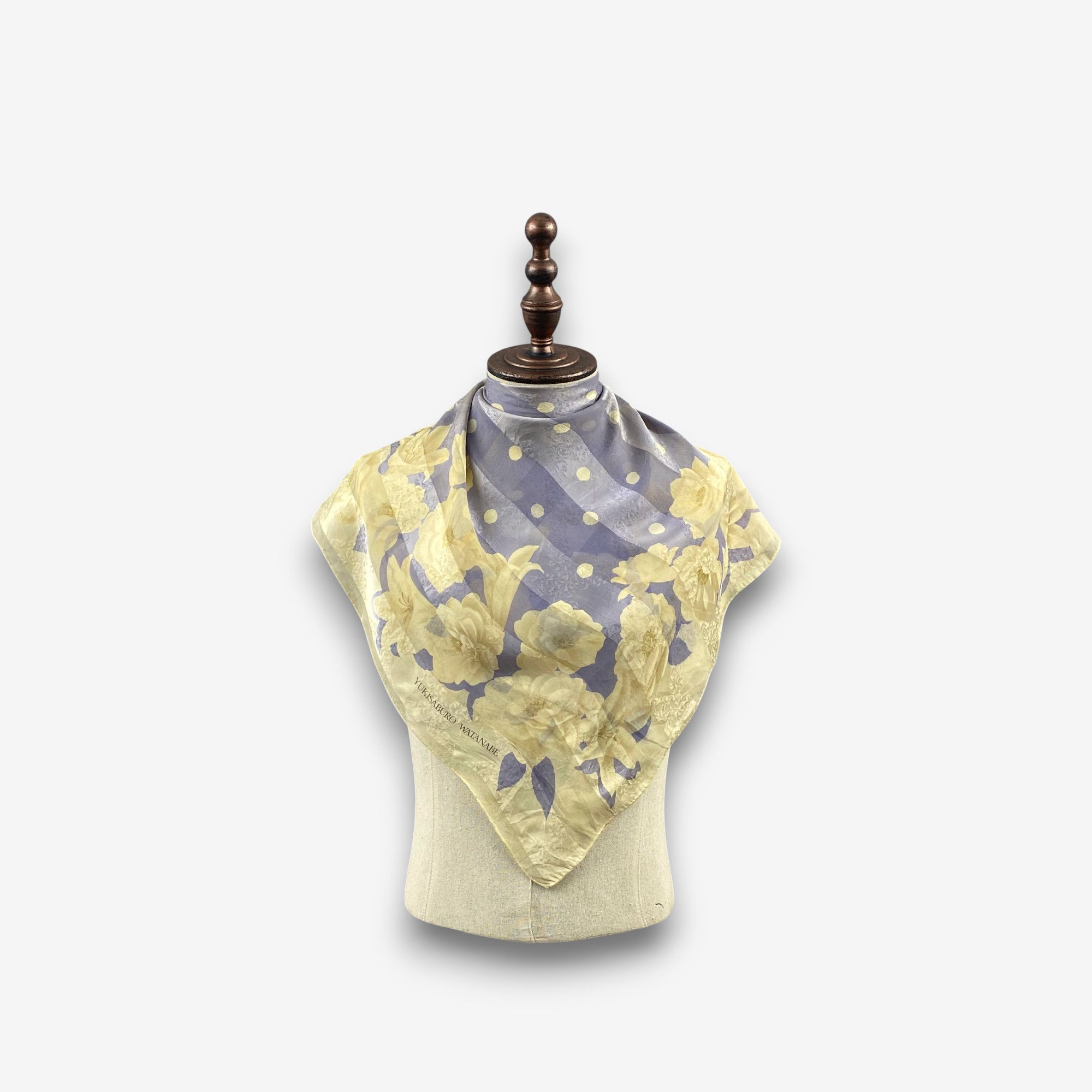 Vintage Yukisaburo Watanabe SILK Scarf Twill Wraps Scarves