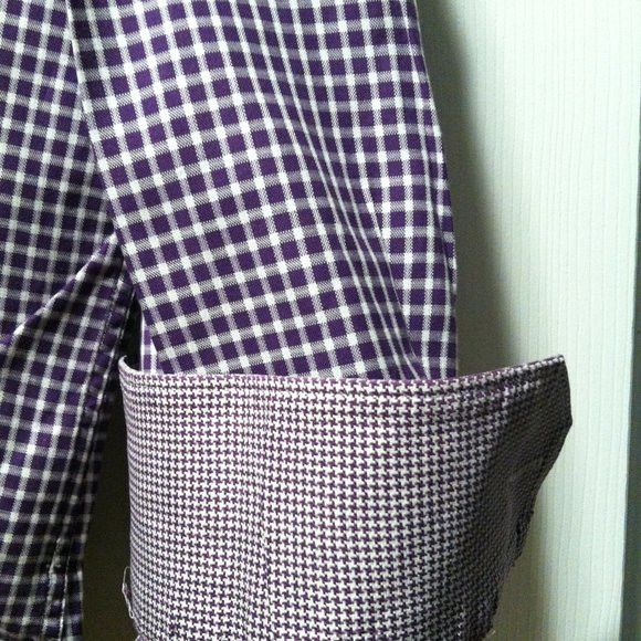 BUGATCHI BUGATCHI MENS PRE-OWNED COTTON CASUAL SHIRT SIZE: 17.5/34-35 Size US XL / EU 56 / 4 - 7 Thumbnail
