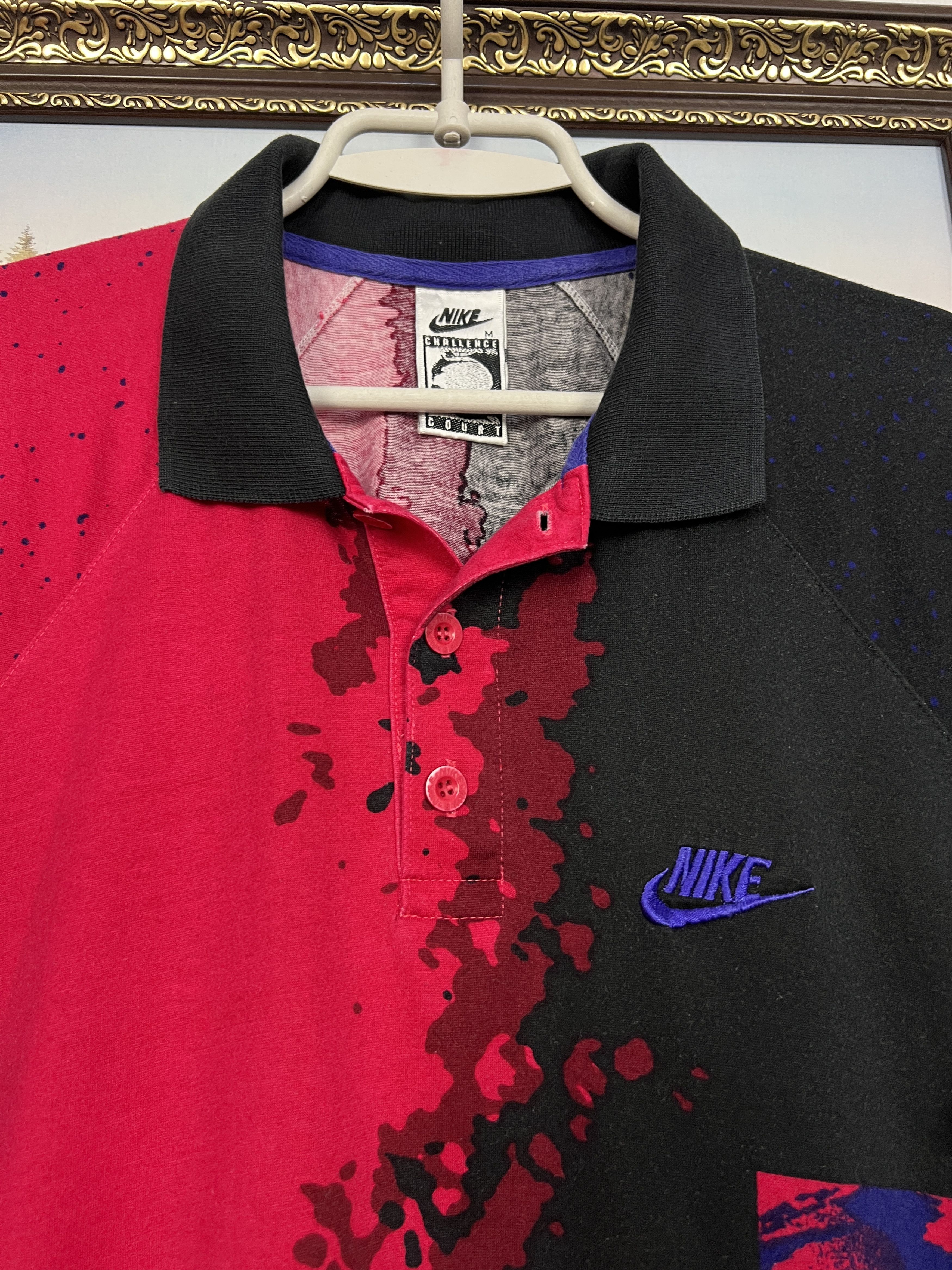 Nike Vintage 90's Challenge Court Andre Agassi Tennis Polo Shirt Size US M / EU 48-50 / 2 - 3 Thumbnail
