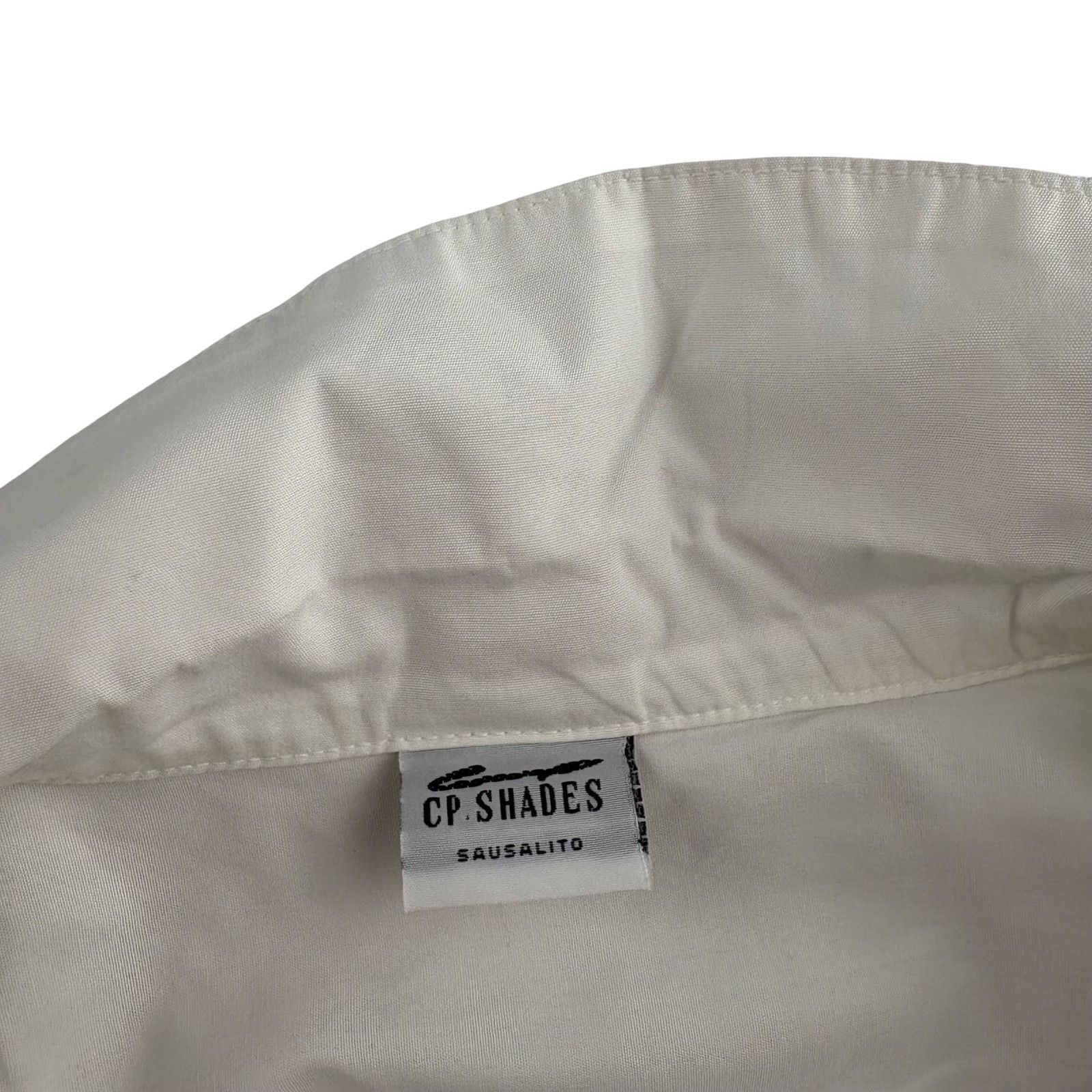 CP Shades CP Shades Women’s Cotton Lagenlook Button-Down Shirt White • Size S / US 4 / IT 40 - 3 Thumbnail
