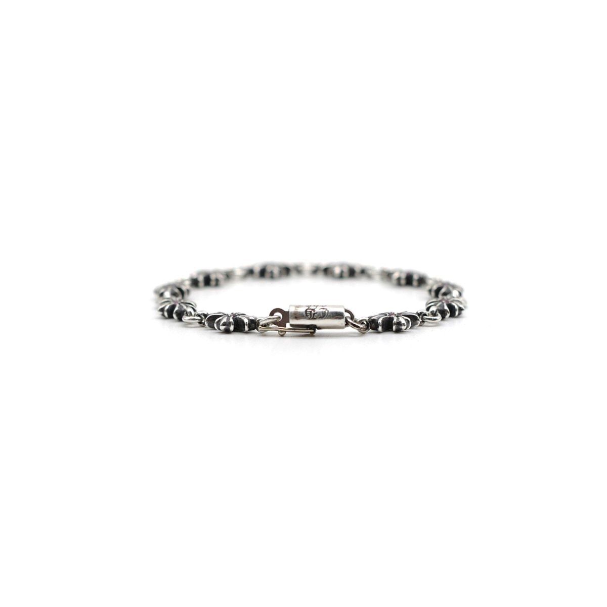 Chrome Hearts Chrome Hearts Tiny E Silver Pink Diamonds Cross Bracelet Size ONE SIZE - 3 Thumbnail