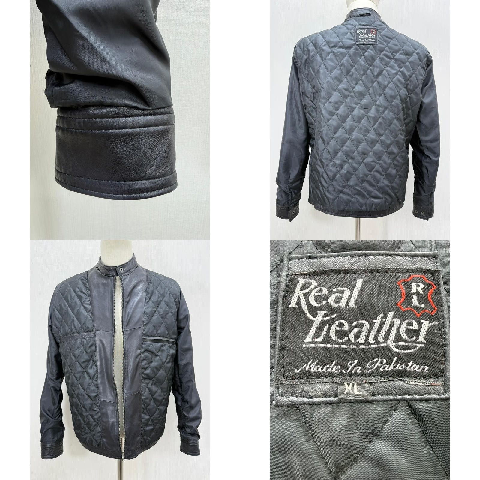 Vintage Men's Italian Sheepskin Leather Premium Soft Black Jacket L Large Size US L / EU 52-54 / 3 - 10 Thumbnail
