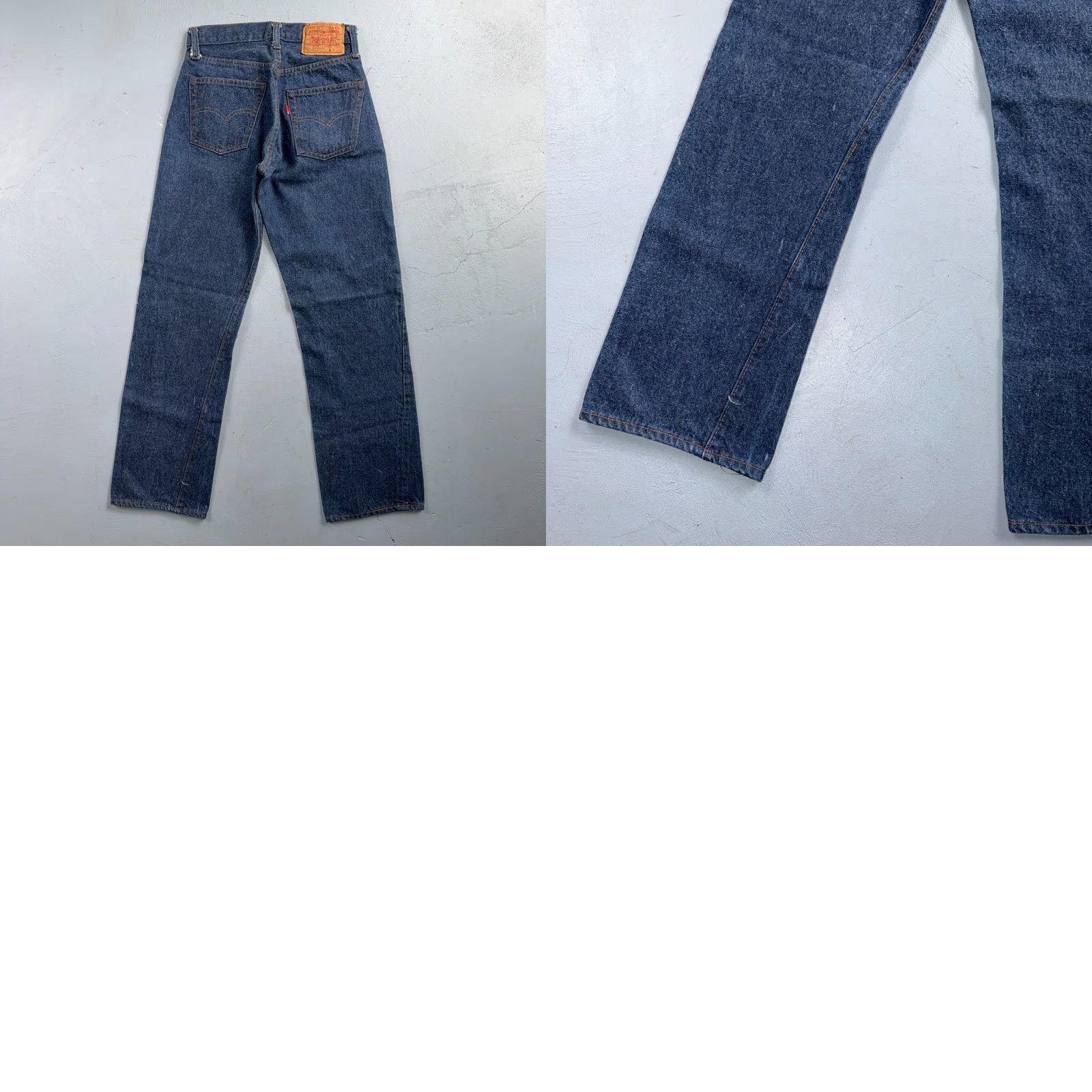 Levi's Levis 501 Vintage 80s Redline Selvedge USA Jeans Fuzzy Dark Wash 27x31 Act 25x27 Levi's 501 Series Size US 27 - 11 Thumbnail