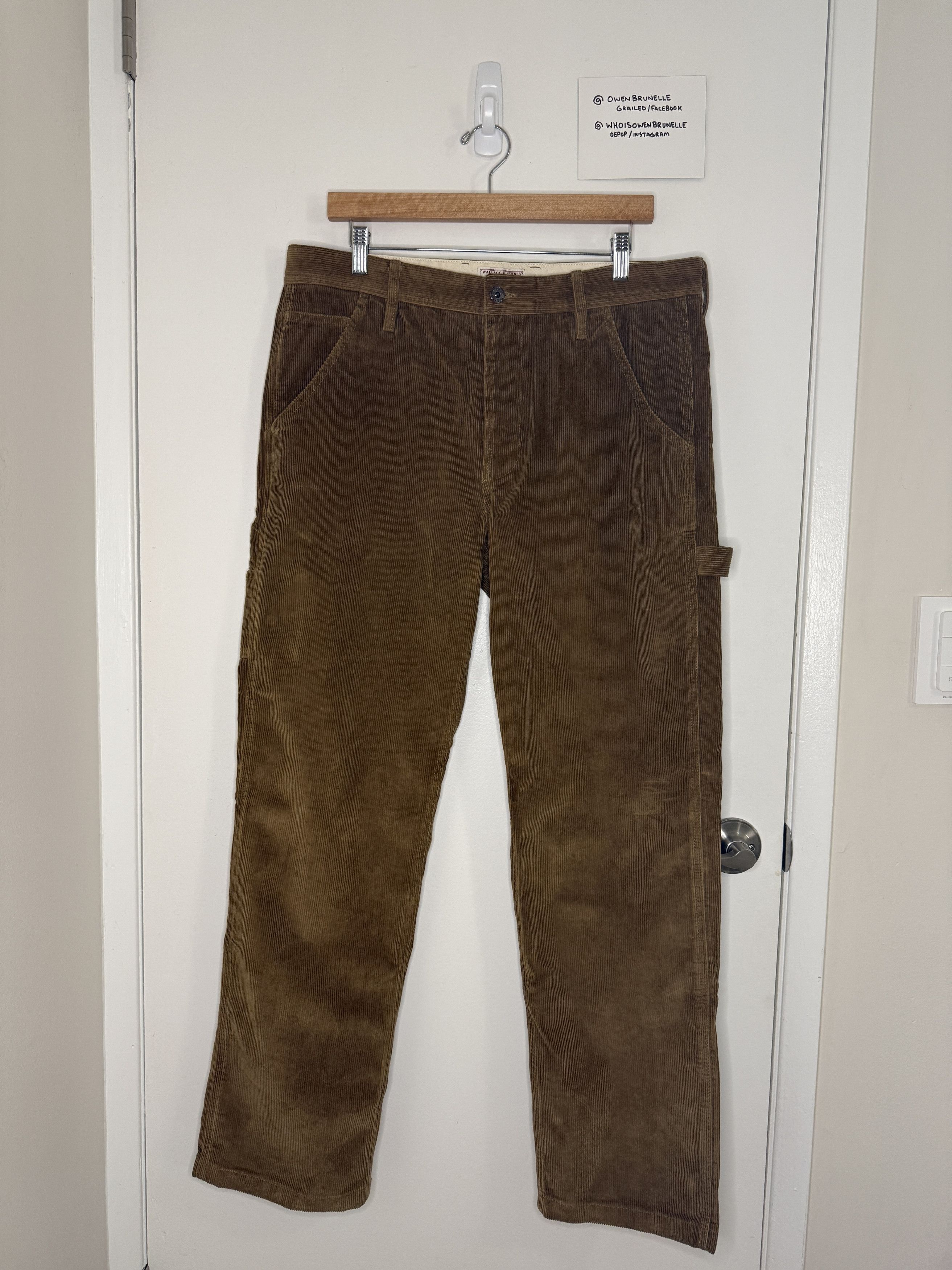 J.Crew Corduroy Carpenter Painter Pants Workwear Utility Vintage Size US 34 / EU 50 - 1 Thumbnail