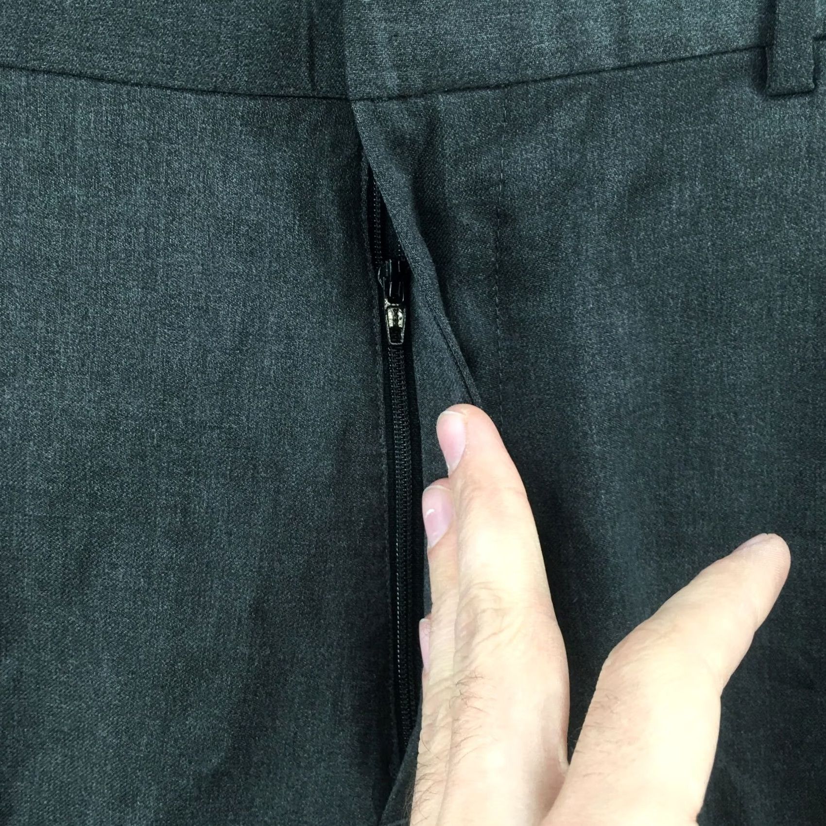 Banana Republic Banana Republic Gray Wool Dress Pants Womens 36/30 Mid Rise Flat Front Modern Classic Size 25" / US 0 / IT 36 - 3 Thumbnail