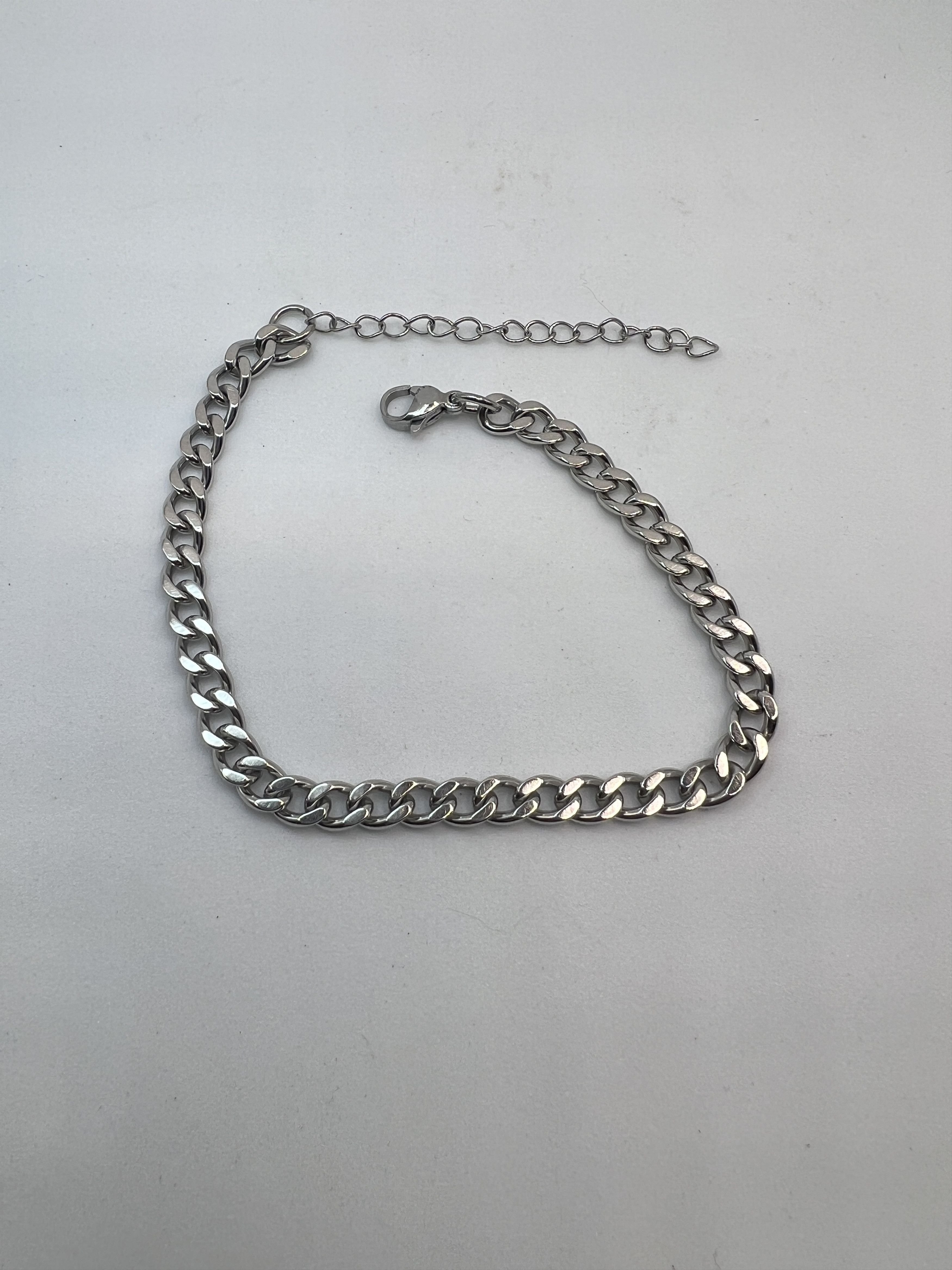 Other Cuban Silver Chain Stainless Steel Bracelet Size ONE SIZE - 1 Thumbnail