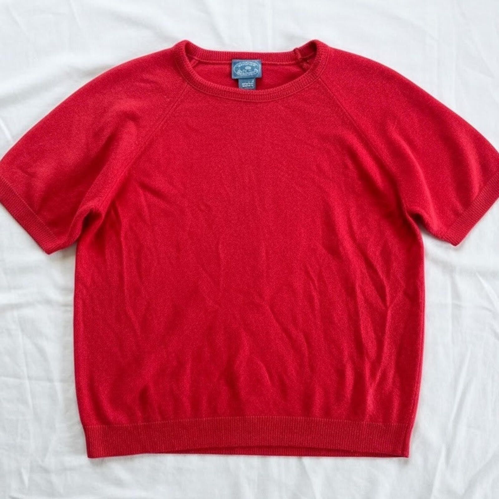 Other Designers Originals Vintage Red Short Sweater Womens Large Size L / US 10 / IT 46 - 1 Thumbnail