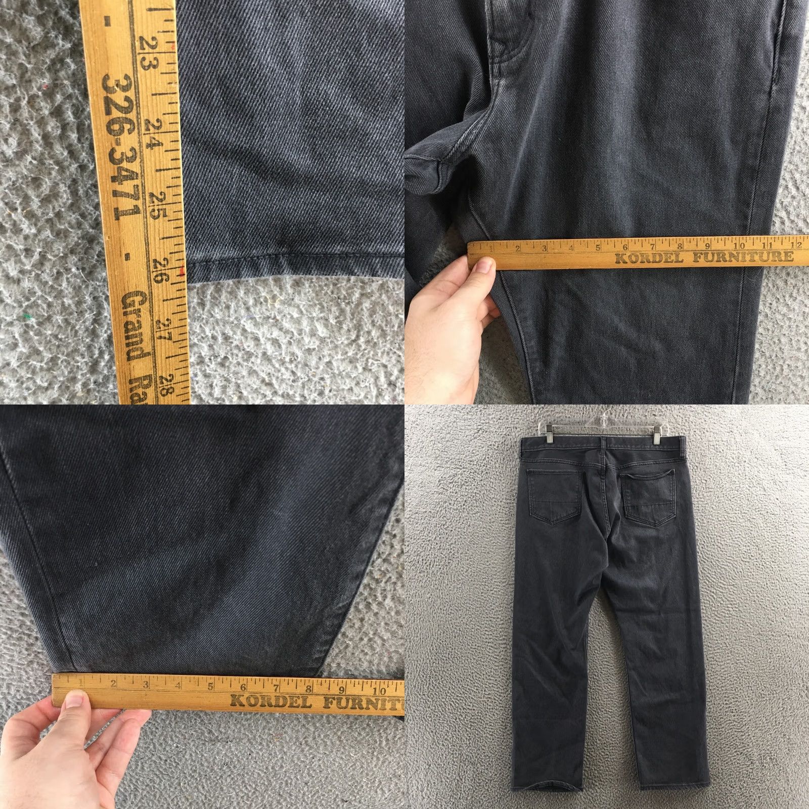 Banana Republic Banana Republic Jeans Mens 36x30 Gray Cotton Blend Straight Premium Performance 5-Pocket Denim 36 Regular Mens Size US 36 / EU 52 - 8 Thumbnail
