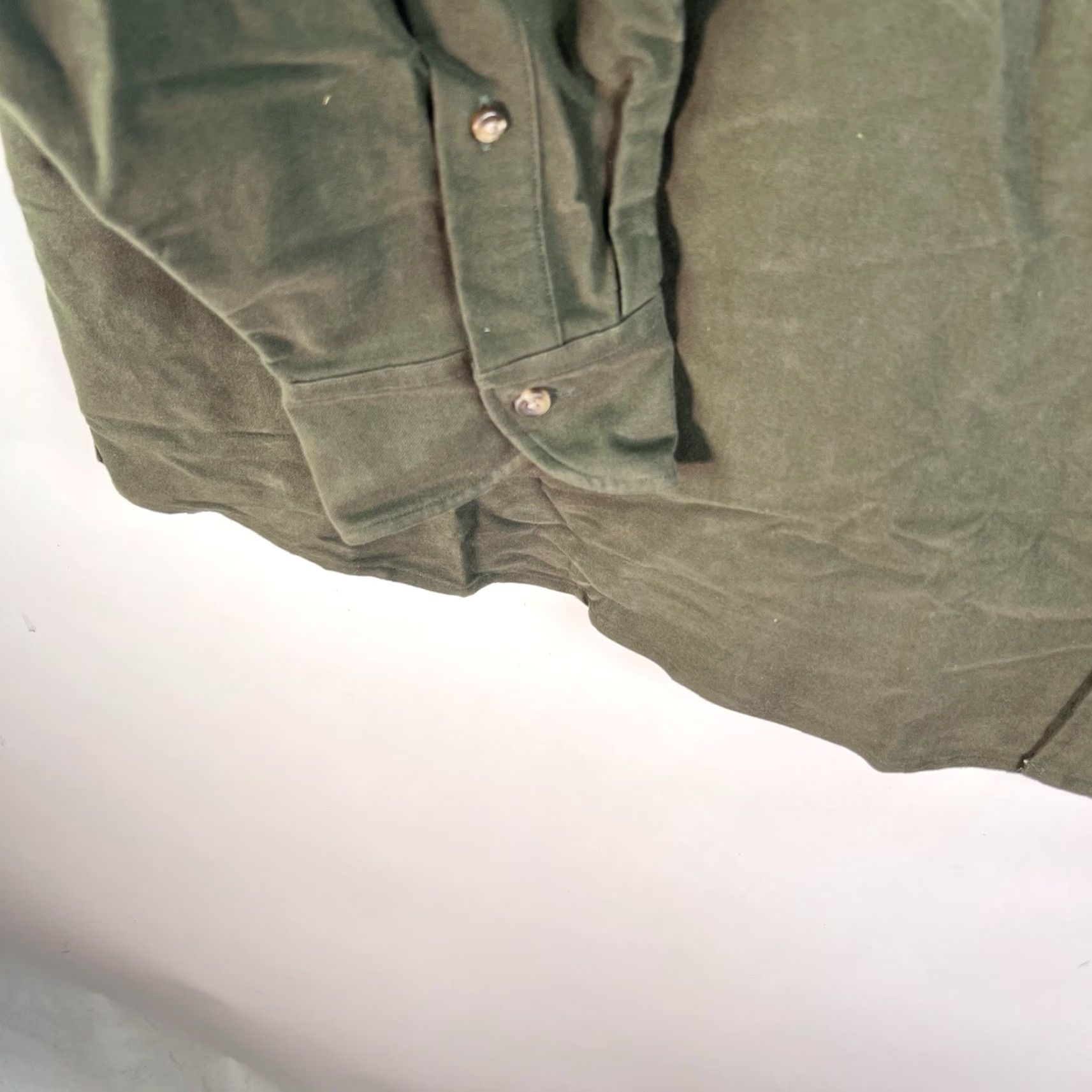 Proper Cloth VINTAGE Proper Cloth Green Button-Up Shirt Men's Size 4XL Cotton Twill Casual Long Sleeve Size US XXL / EU 58 / 5 - 4 Thumbnail