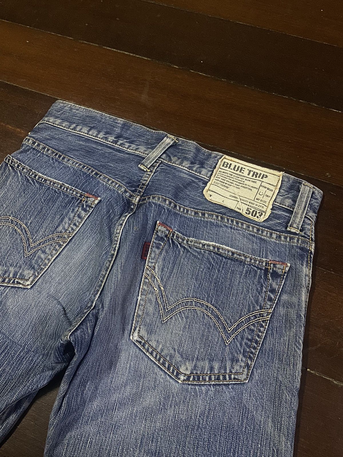 Designer × Edwin Fire 🔥 flare jeans EDWIN 503 clawmark mudwash Size US 32 / EU 48 - 11 Thumbnail