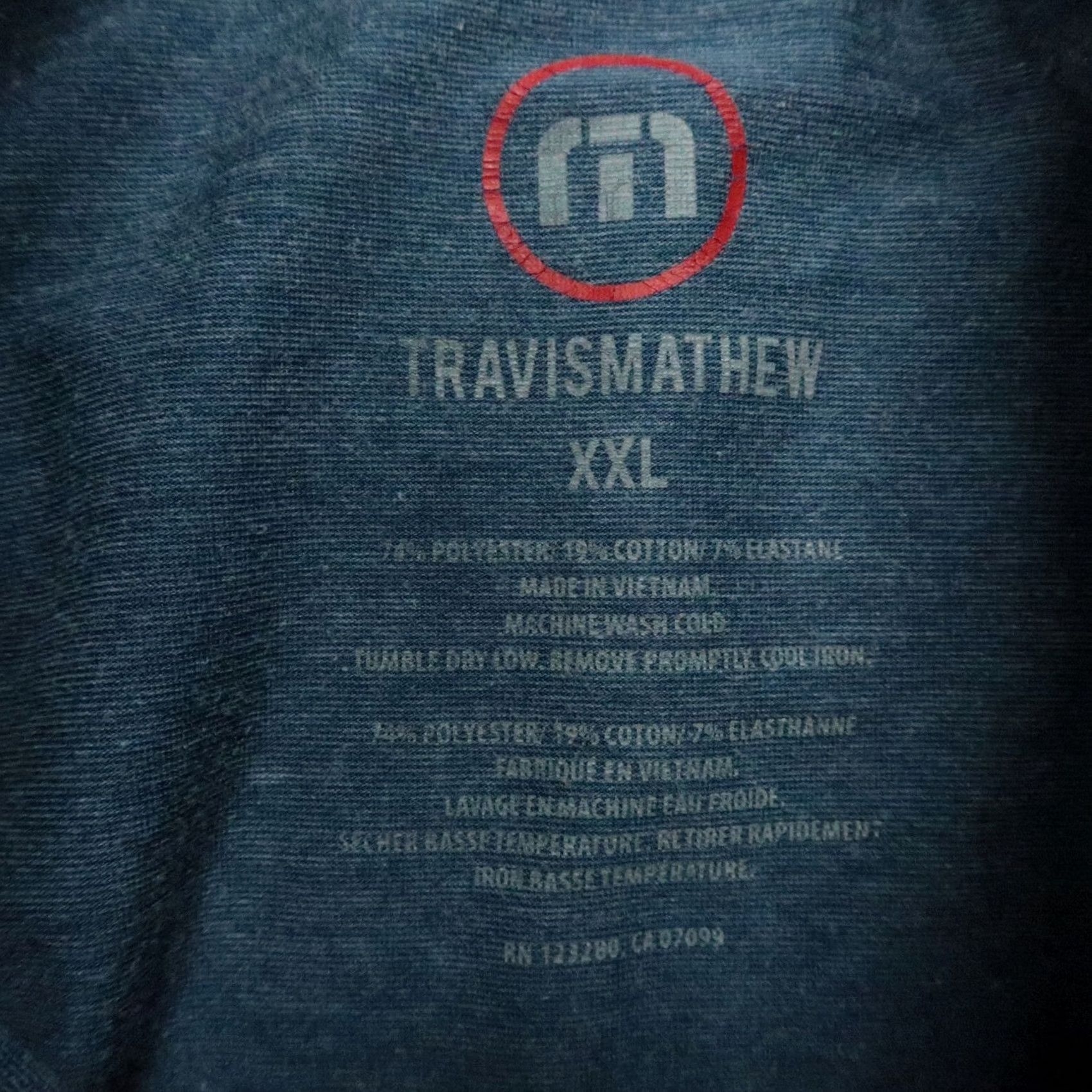 TravisMathew Travis Mathew Pullover Mens 2XL Blue Quarter Zip Athletic Golf Shirt Long Sleeve Mock Neck Zip 1/4 Zip All Seasons Breathable Stretch Vintage: No Size US XXL / EU 58 / 5 - 3 Thumbnail