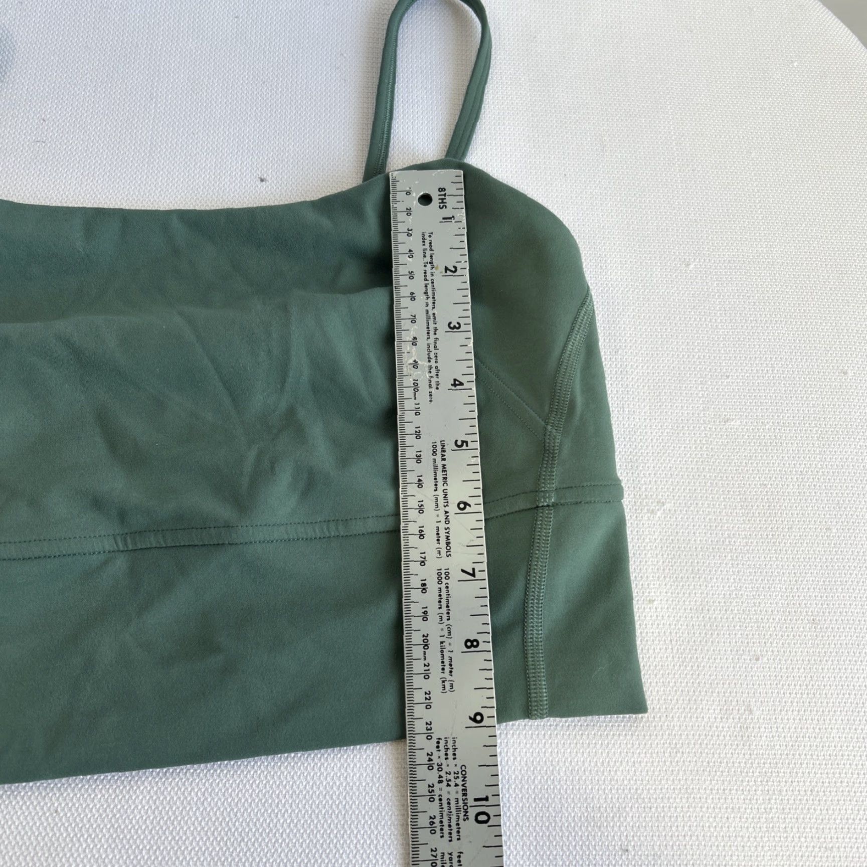 Lululemon Lululemon Tank Top Women’s Sz 4 Green Square Neck Longline Built-In Bra Camisole Yoga Gym & Training Women's Tank Top Size S / US 4 / IT 40 - 7 Thumbnail