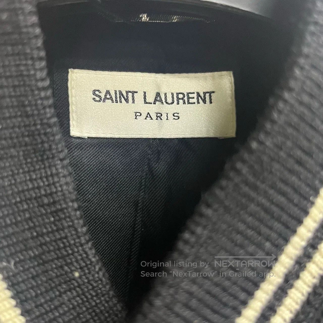 Saint Laurent Paris Saint Laurent Black White Varsity Jacket. Size US M / EU 48-50 / 2 - 3 Thumbnail