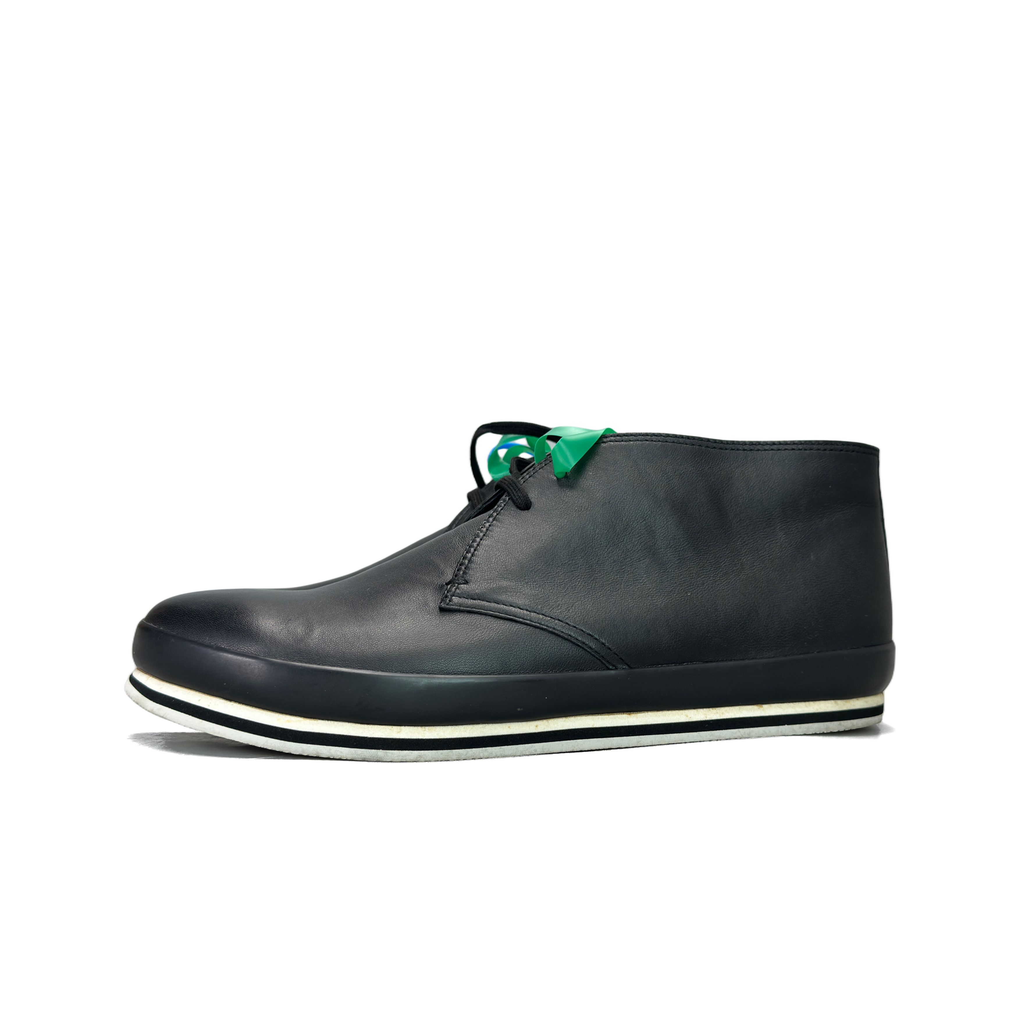 Prada Prada Black Leather Casual Shoes Size 8 Size US 8 / EU 41 - 1 Thumbnail