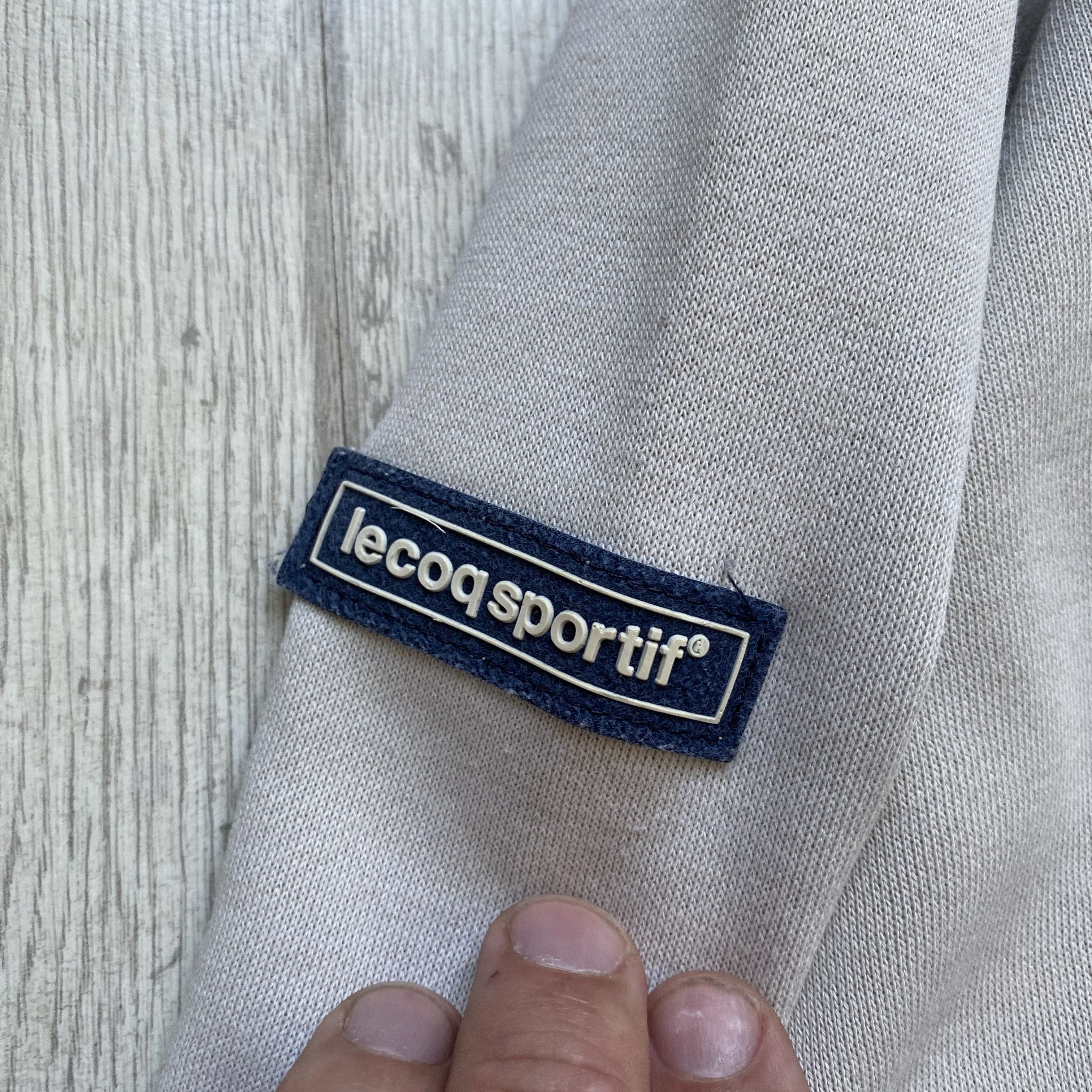Le Coq Sportif 🐓Vintage 90s Le Coq Spotif heavy Boxy sweatshirt Distressed Size US L / EU 52-54 / 3 - 8 Thumbnail