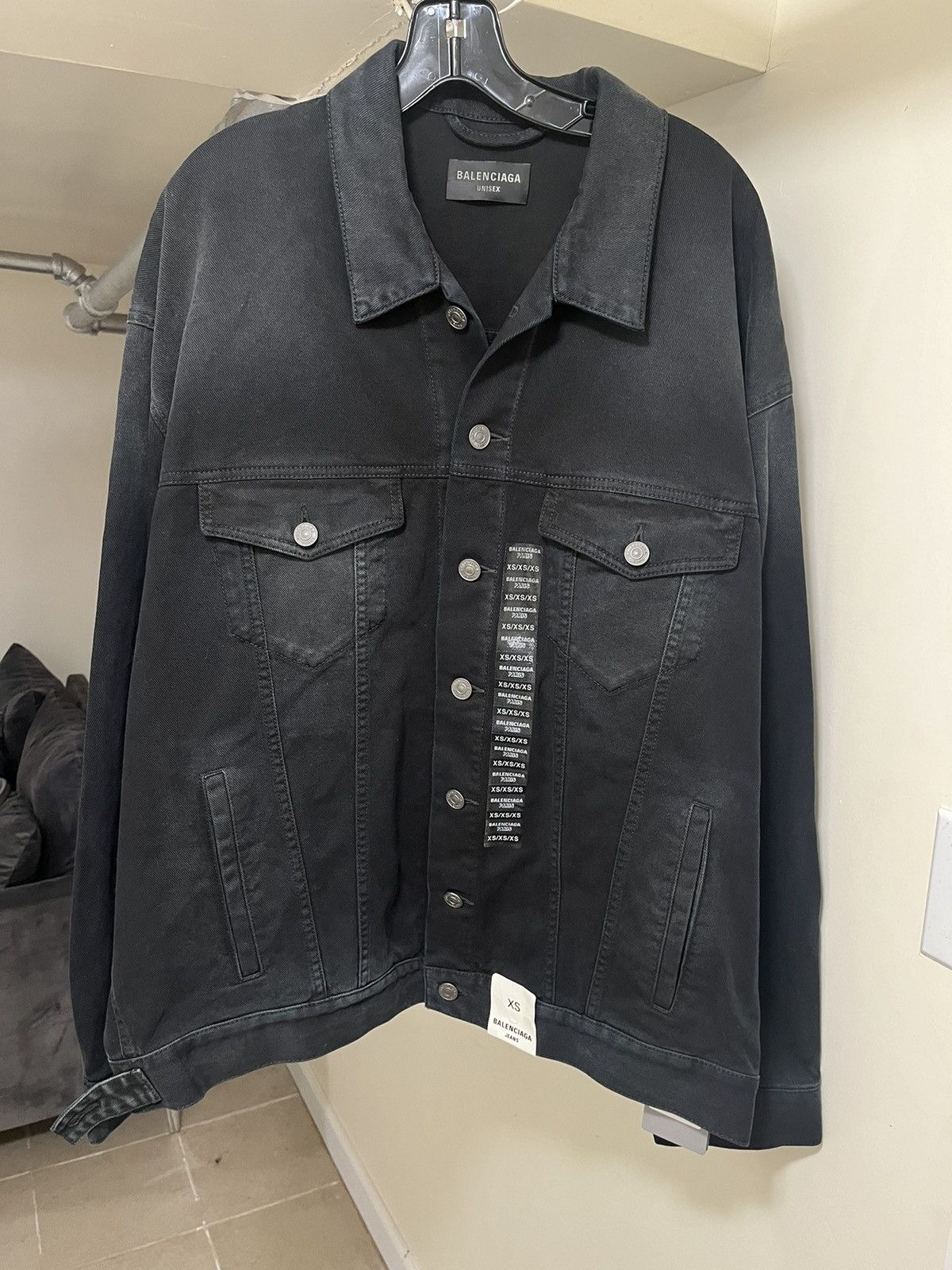 Balenciaga Oversized Denim Jacket Sz XS