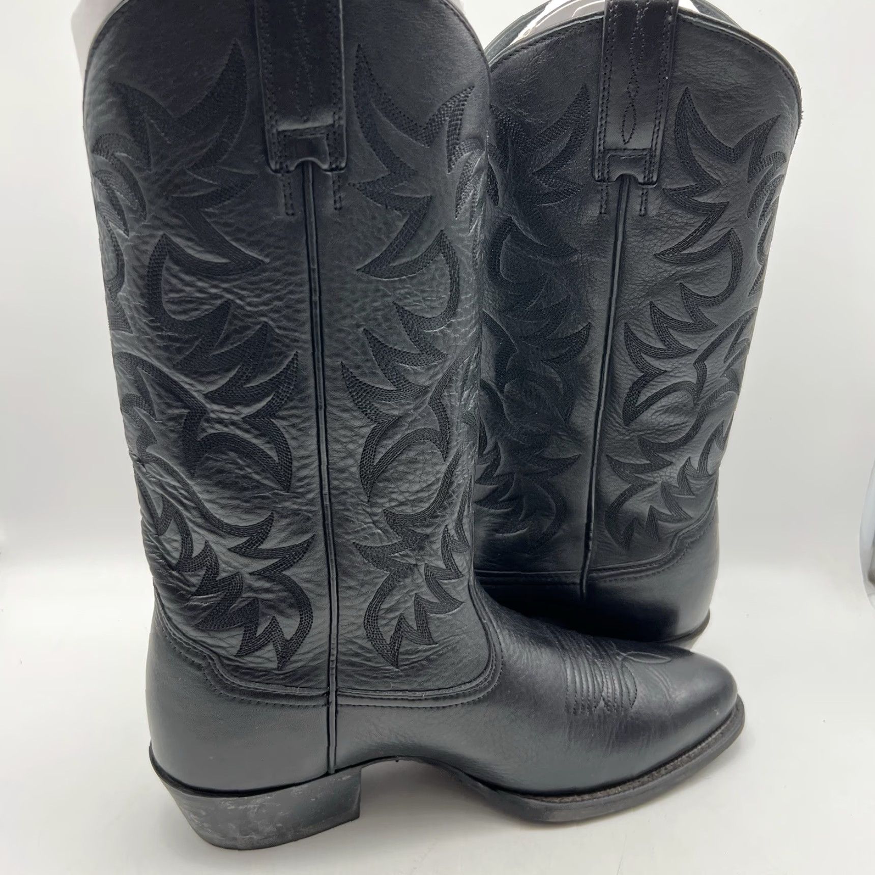 Ariat Ariat Heritage Western Boots Men Black Leather Pull-On Size 10 EE Size US 10 / EU 43 - 6 Thumbnail