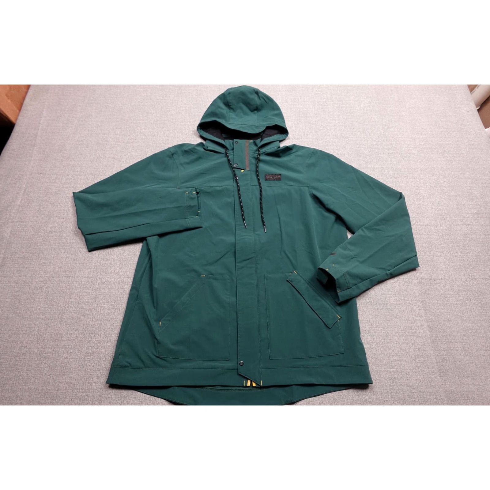 PEARL iZUMi Pearl Izumi Windbreaker Jacket Mens XL Green Hooded Reflective Softshell Cycling Windbreaker Jacket Size US XL / EU 56 / 4 - 3 Thumbnail