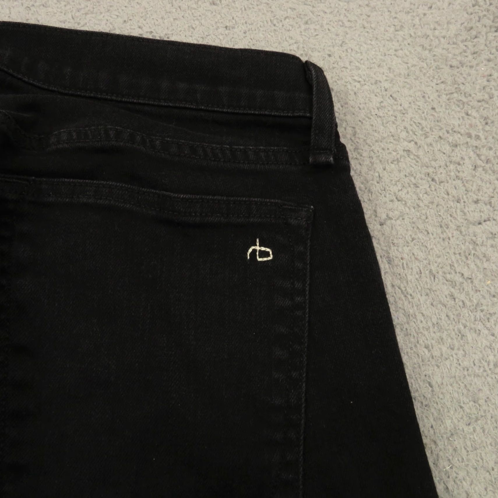 Rag & Bone Rag & bone Jeans Mens 34x34 Slim Black Made in USA Denim Stretch Straight 5-Pocket USA 90s? no decades not provided. Size US 34 / EU 50 - 4 Thumbnail