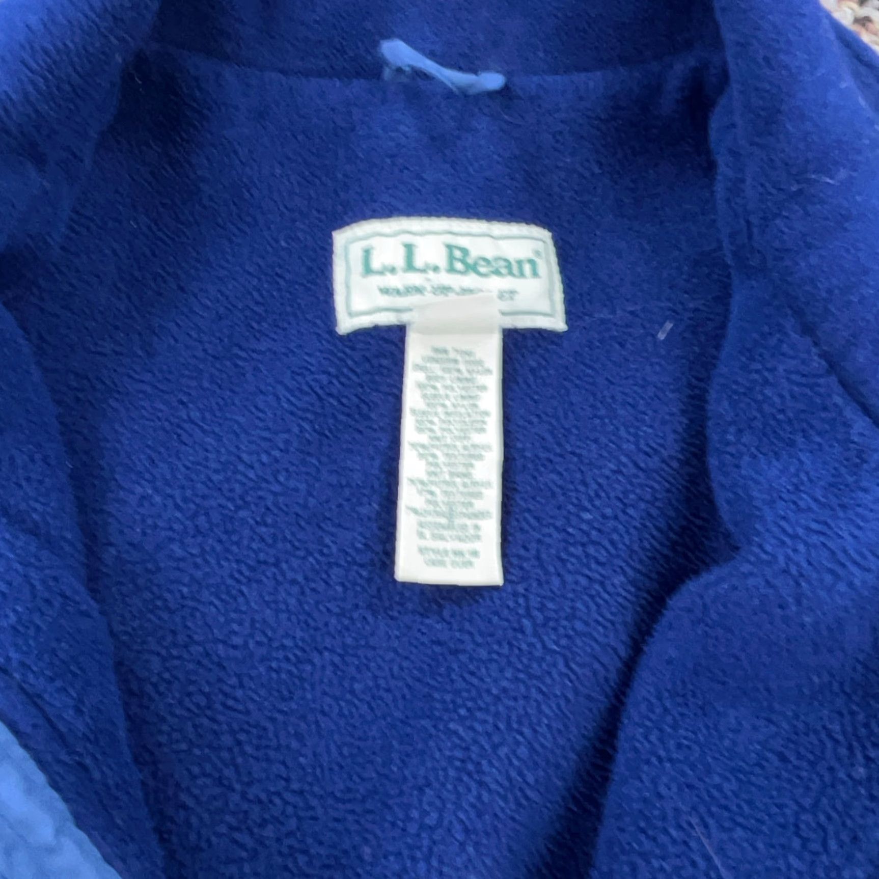 Vintage VINTAGE L.L. Bean Jacket Men Large Blue Bomber Coat Fleece Lined Wool? Size US L / EU 52-54 / 3 - 6 Thumbnail