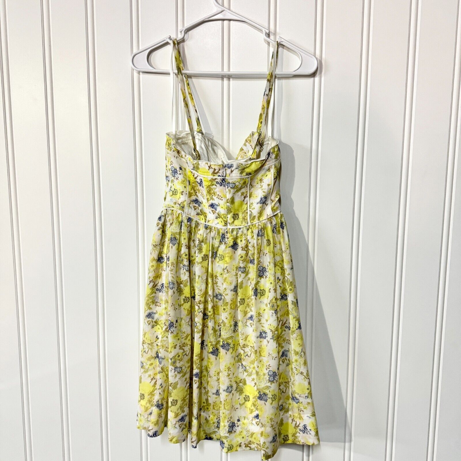 Gianni Valentino Gianni Bini Dress Size 0 Mini Sleeveless Floral Yellow Size XS / US 0-2 / IT 36-38 - 5 Thumbnail
