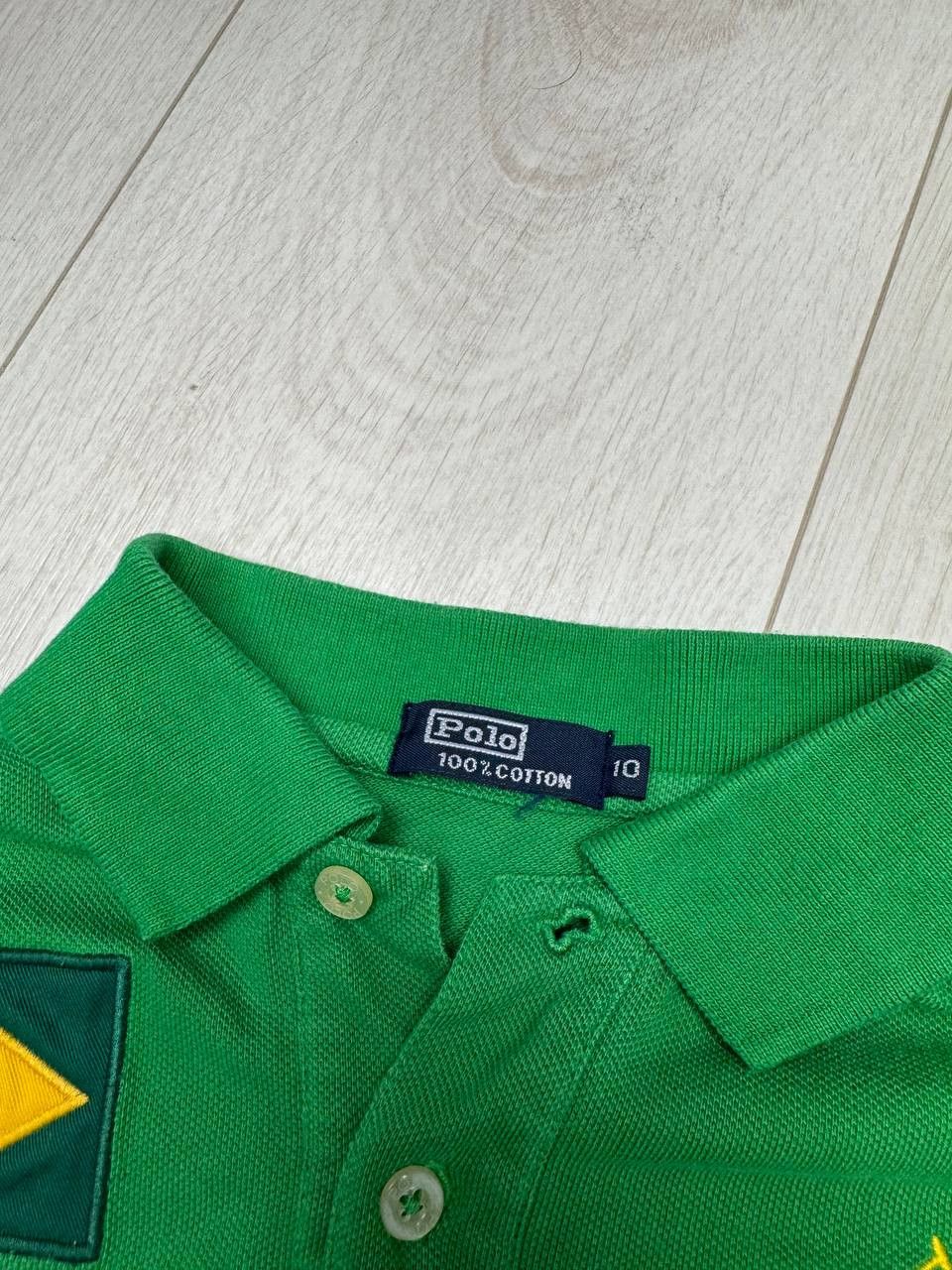 Polo Ralph Lauren Polo Ralph Lauren T-shirt green yellow BRASIL Size XS / US 0-2 / IT 36-38 - 9 Thumbnail
